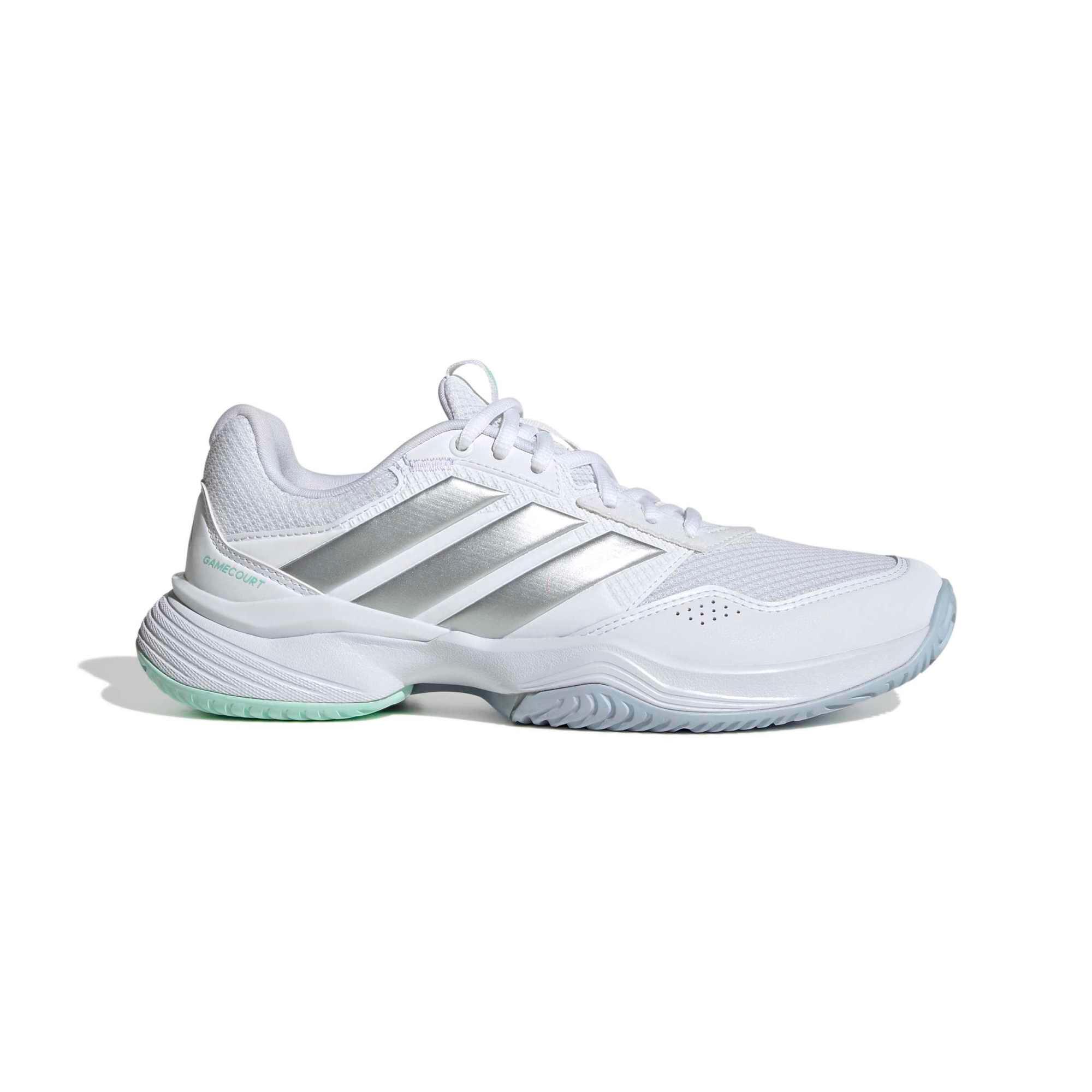 Scarpe tennis donna ADIDAS GAMECOURT 3 multicourt bianco-argento 5/17