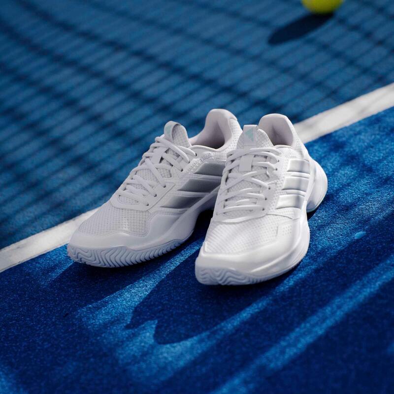 Încălțăminte de tenis pe orice suprafață , adidas Gamecourt 3 Alb Damă