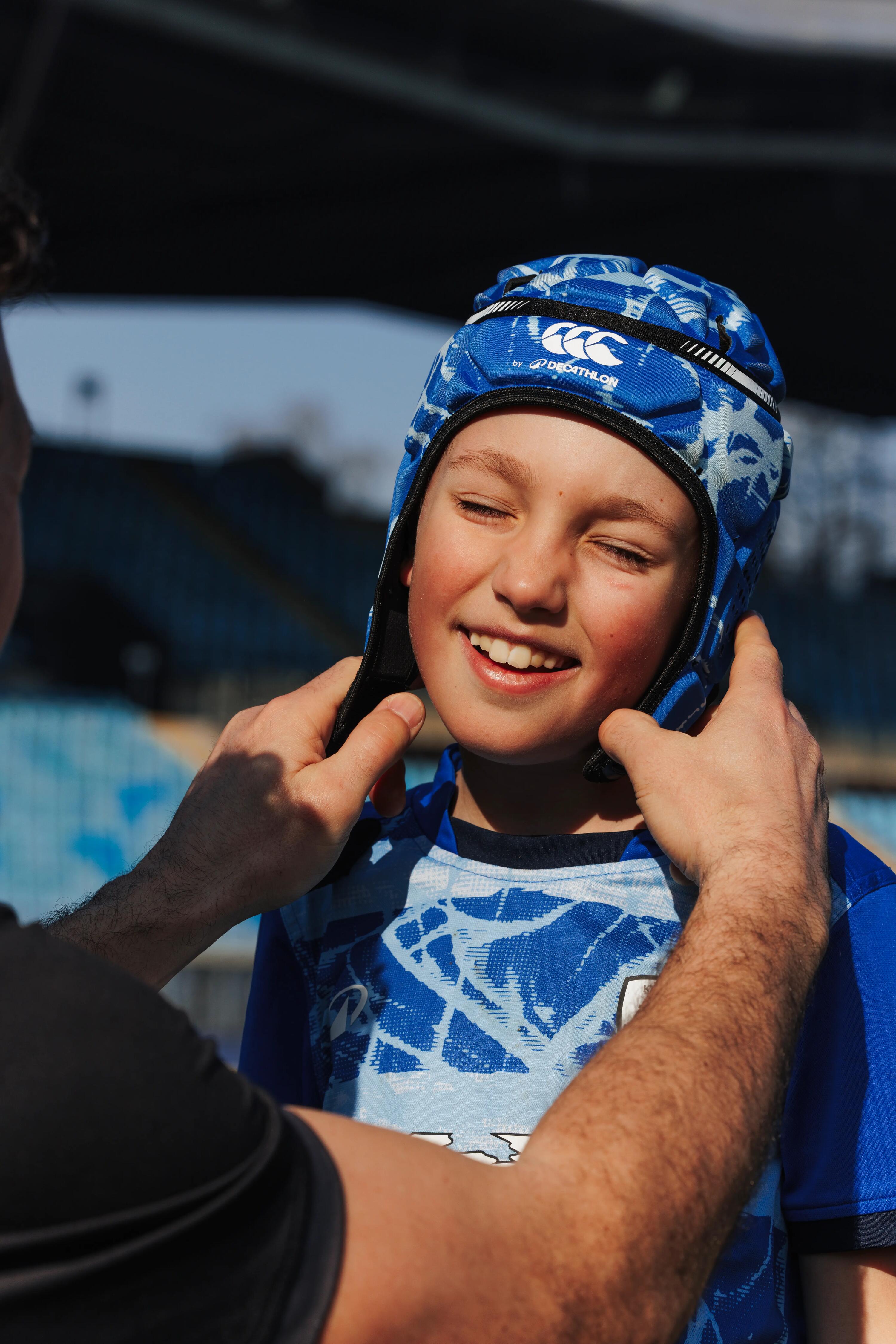 Casco de rugby R500 Niños y Adultos Decathlon | Canterbury azul 3/12