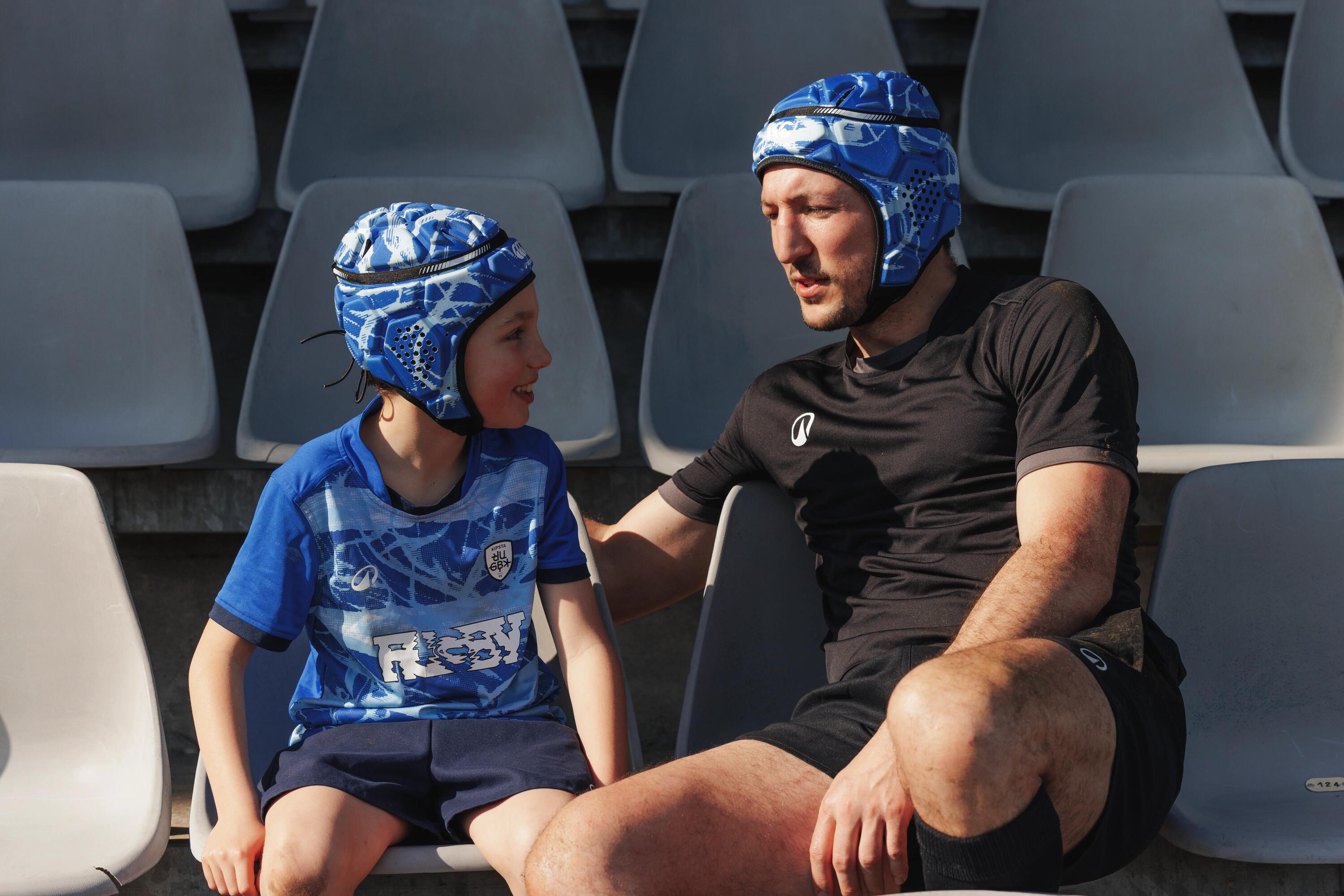 Casco de rugby R500 Niños y Adultos Decathlon | Canterbury azul 12/12