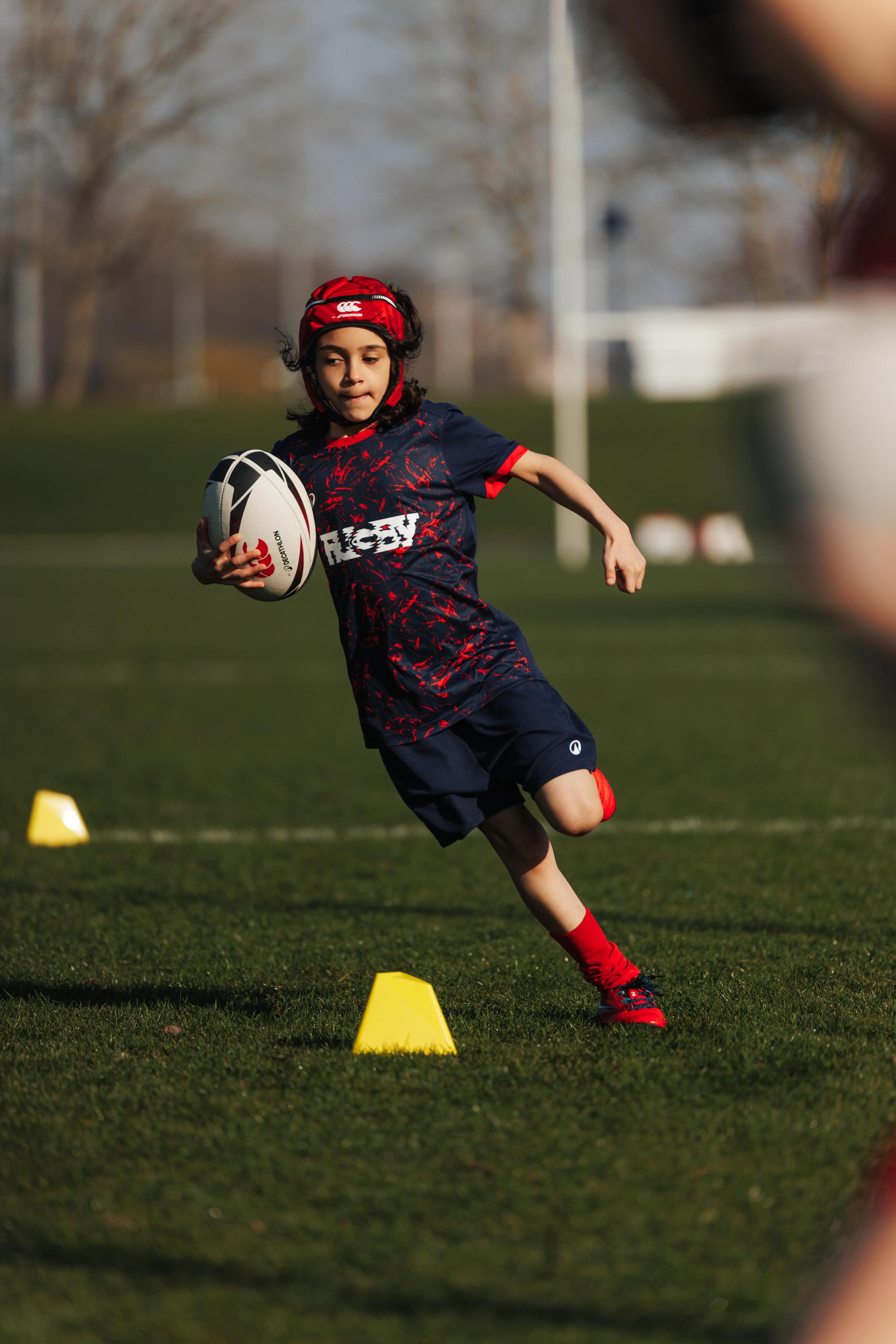 Casco de rugby R500 Niños y Adultos Decathlon | Canterbury rojo 5/11