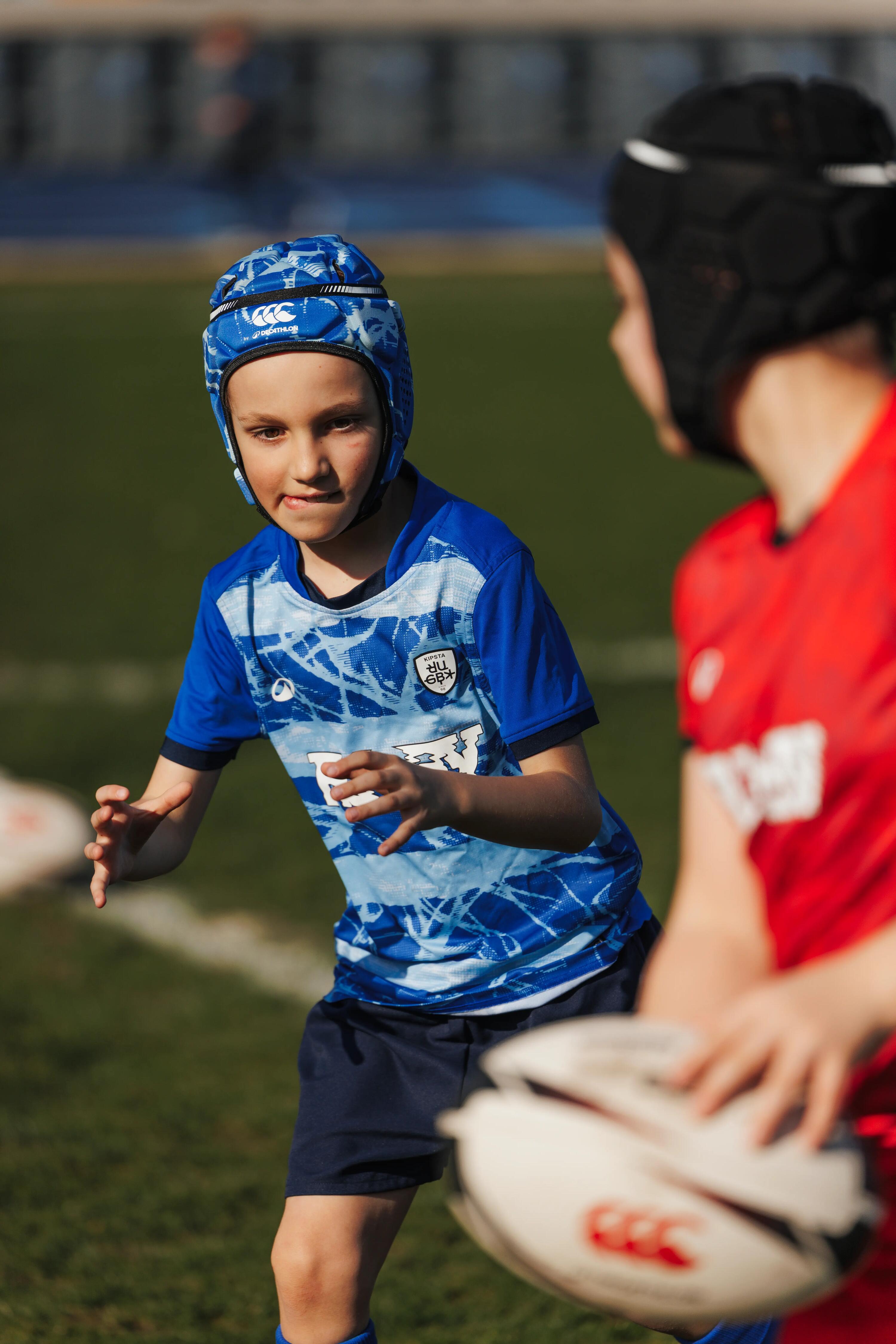 Casco de rugby R500 Niños y Adultos Decathlon | Canterbury azul 9/12