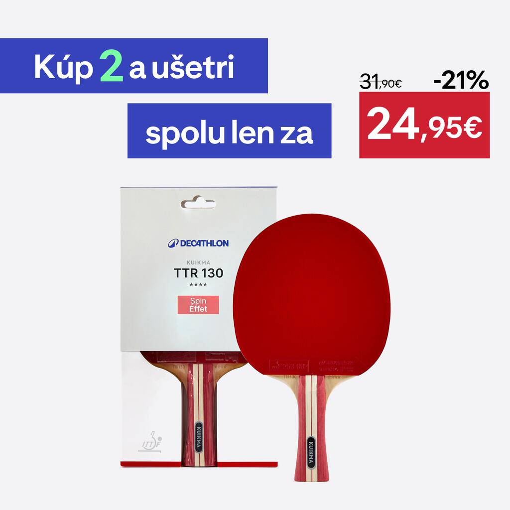 Stolnotenisová raketa TTR 130 Spin 4* ITTF pre školy/kluby