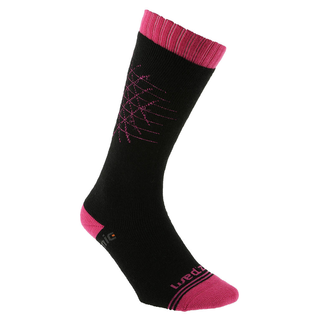 FirstHeat Women's Socks - Pink Lurex