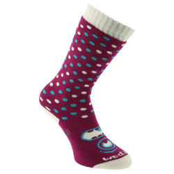 Chaussette ski enfant FIRSHEAT KID SMILE VIOLET
