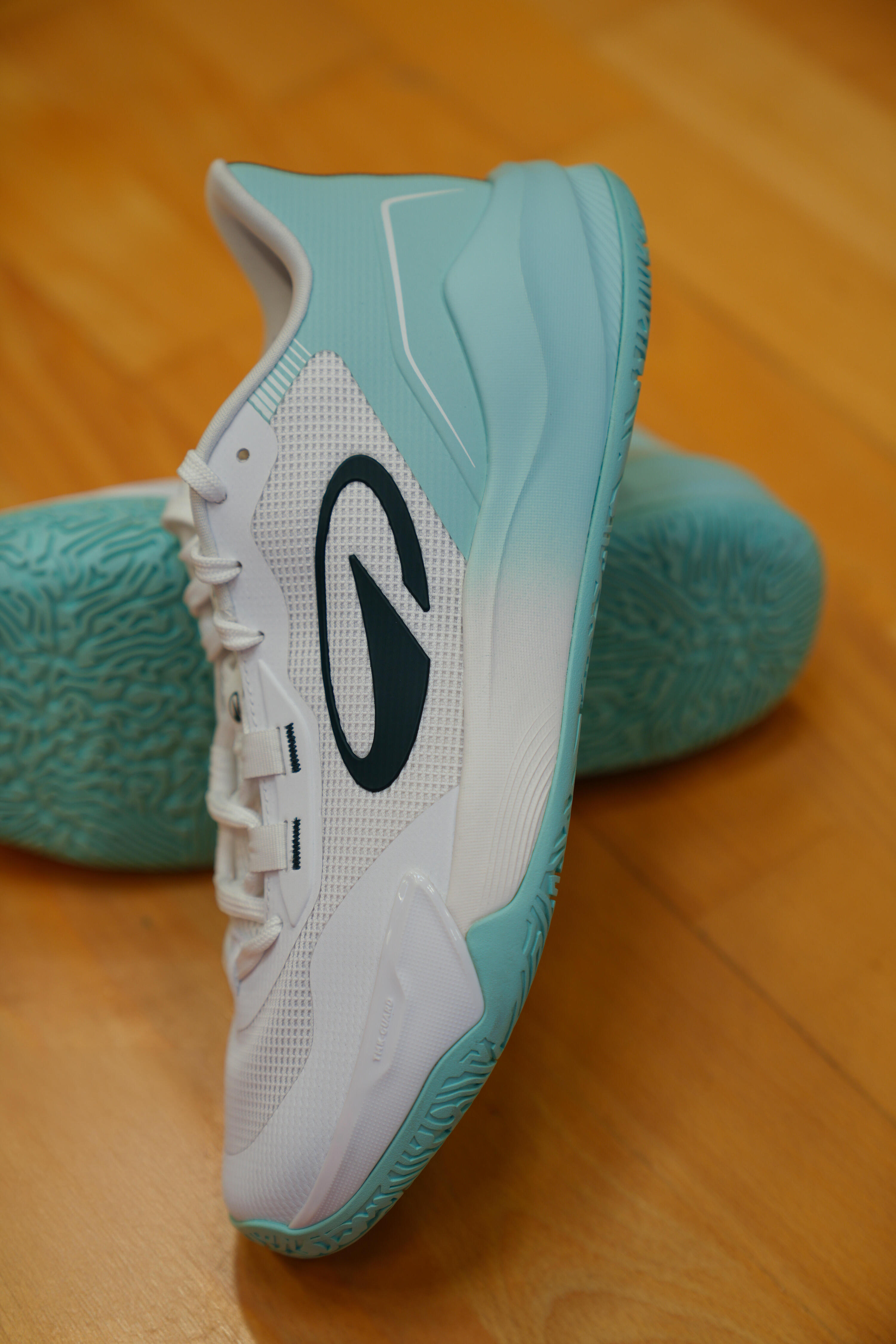 Damen/Herren Handballschuhe - HB500 Agility weiß/blau  2/12