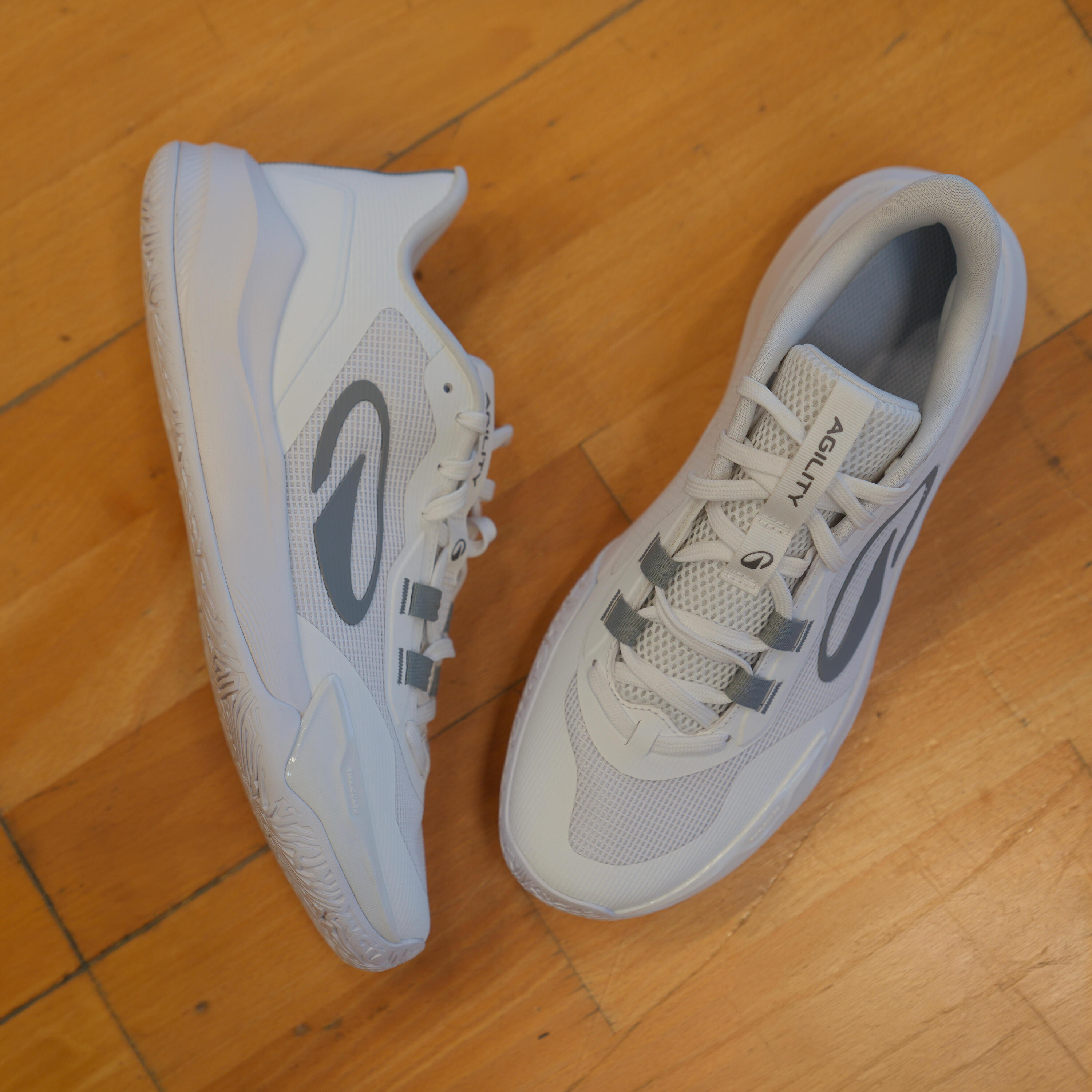 Adult Handball Shoes, HB 500 Agility - White 4/14