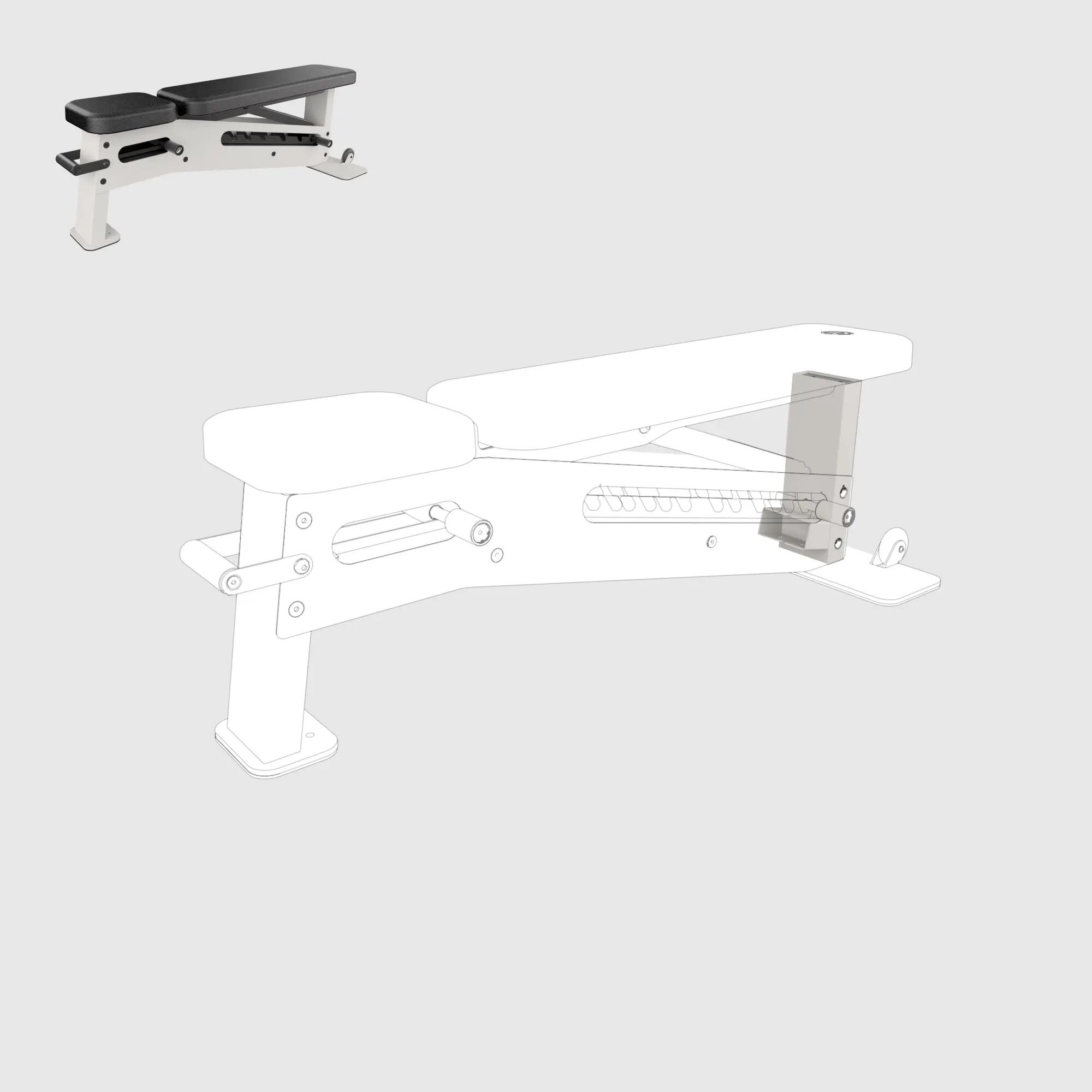 Support pied arrière , pièce détachée banc pro inclinable 3/3