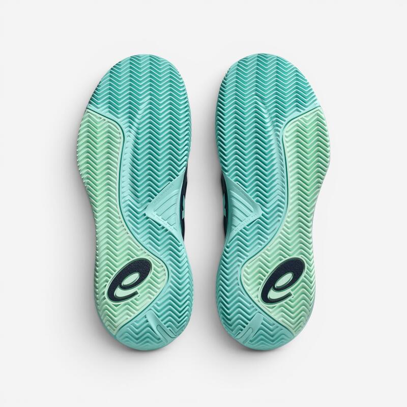 Încălțăminte de tenis pe zgură, Asics Gel Resolution X Albastru Verde, Bărbați