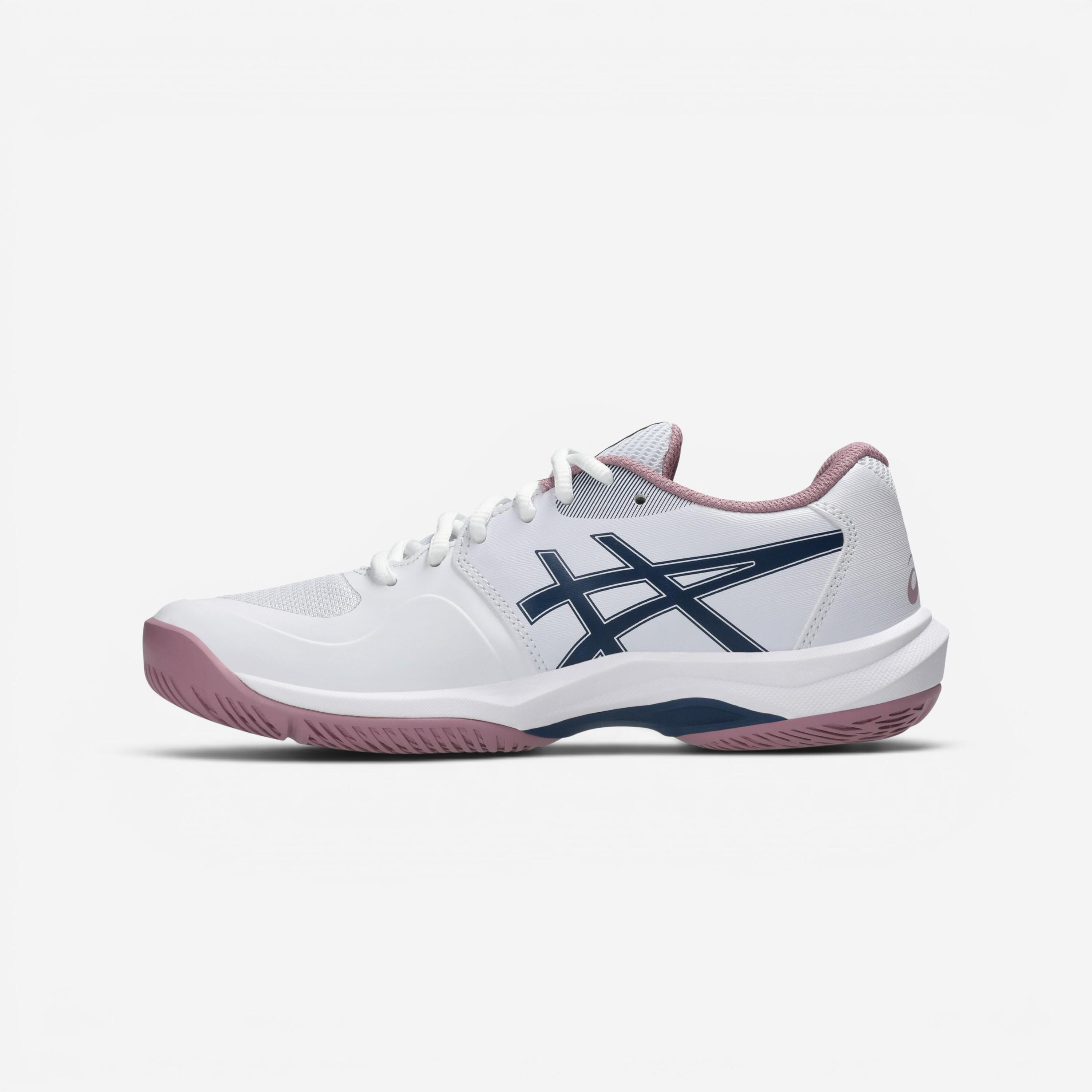 Women's Multicourt Tennis Shoes - Asics Game FF White Purple 7/8