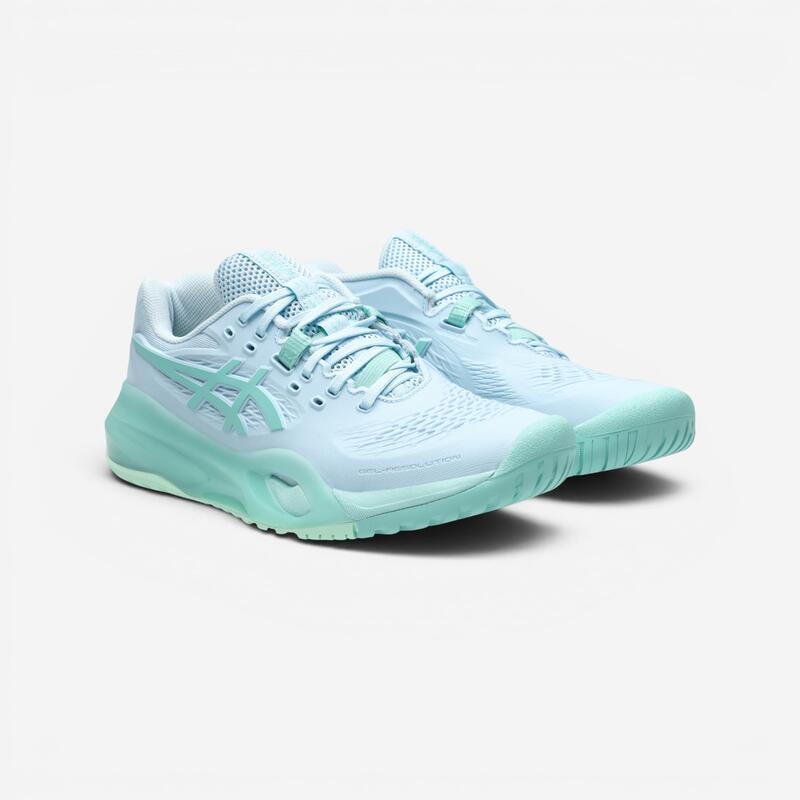 Încălțăminte tenis orice suprafață, Asics Gel Resolution X Verde Damă