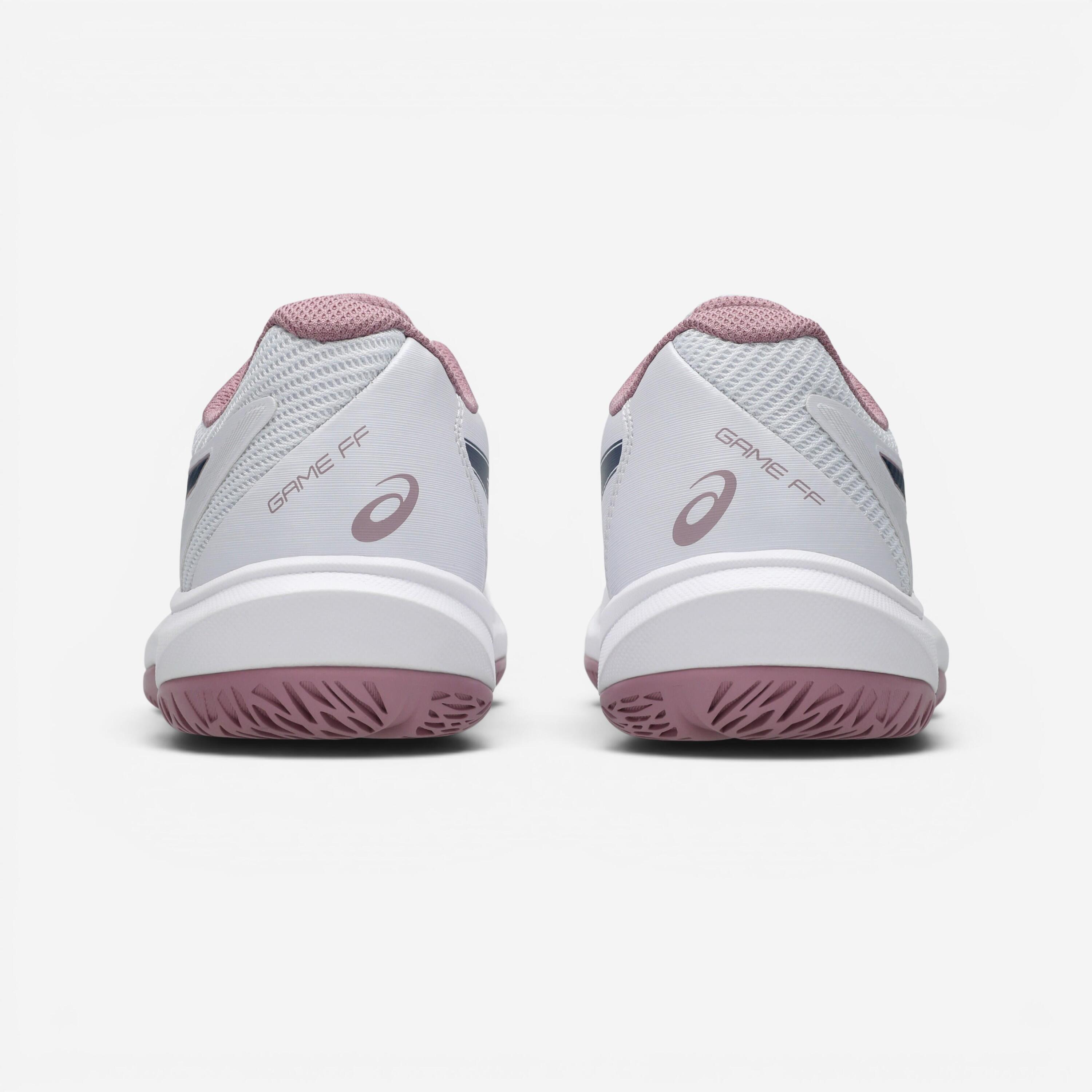 Women's Multicourt Tennis Shoes - Asics Game FF White Purple 3/8