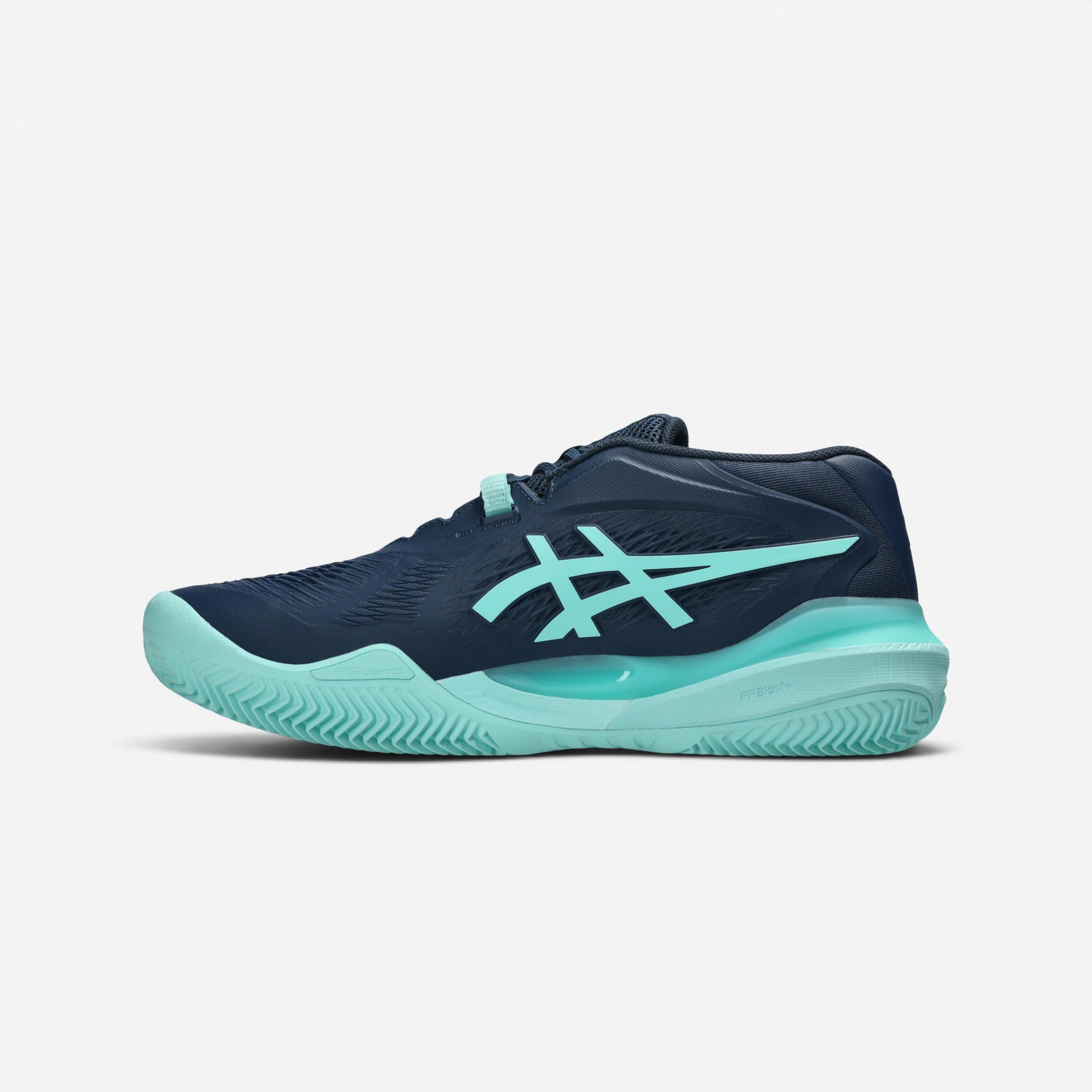 Tennisschoenen voor heren Gel Resolution X gravel blauw/groen 6/7