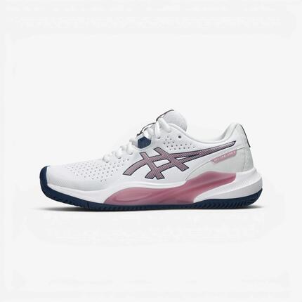 Chaussures de tennis terre battue femme, Gel Challenger 15 blanc rose