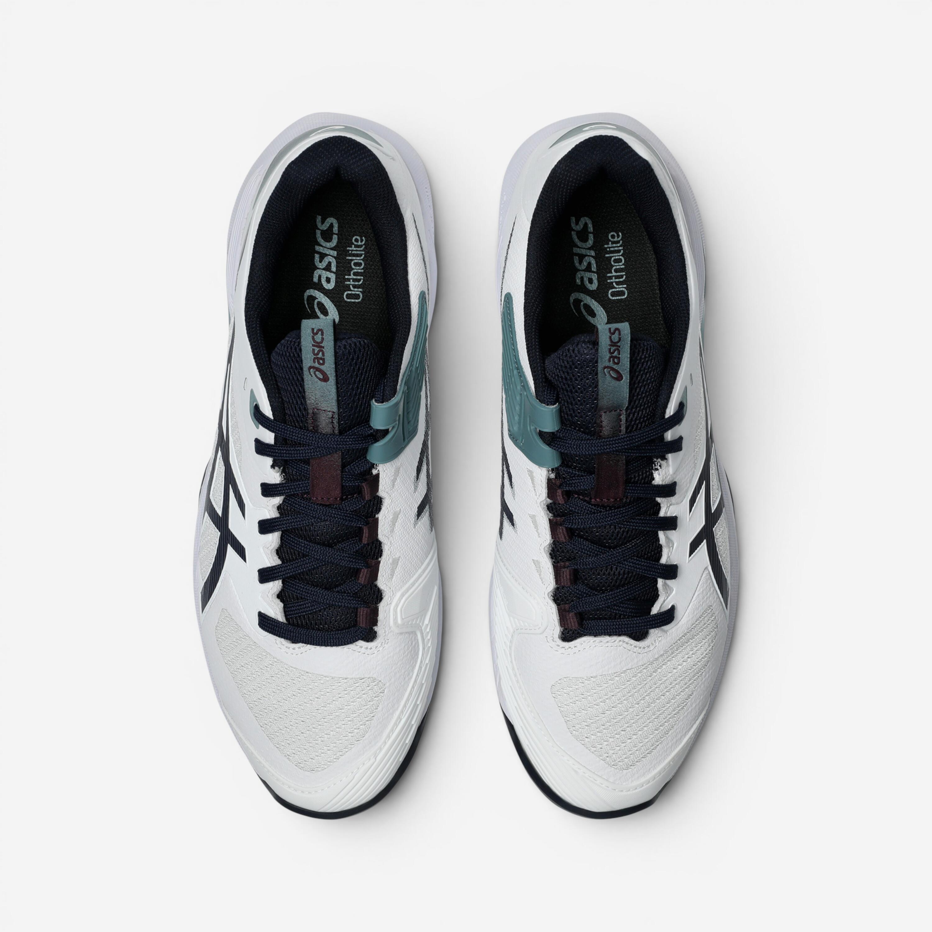 Chaussures de tennis terre battue homme, Solution Speed FF 4 blanc vert 7/8