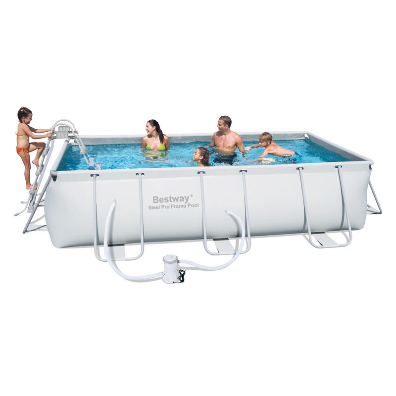 Sada obdélníkový bazén 404 x 201 x 100 cm