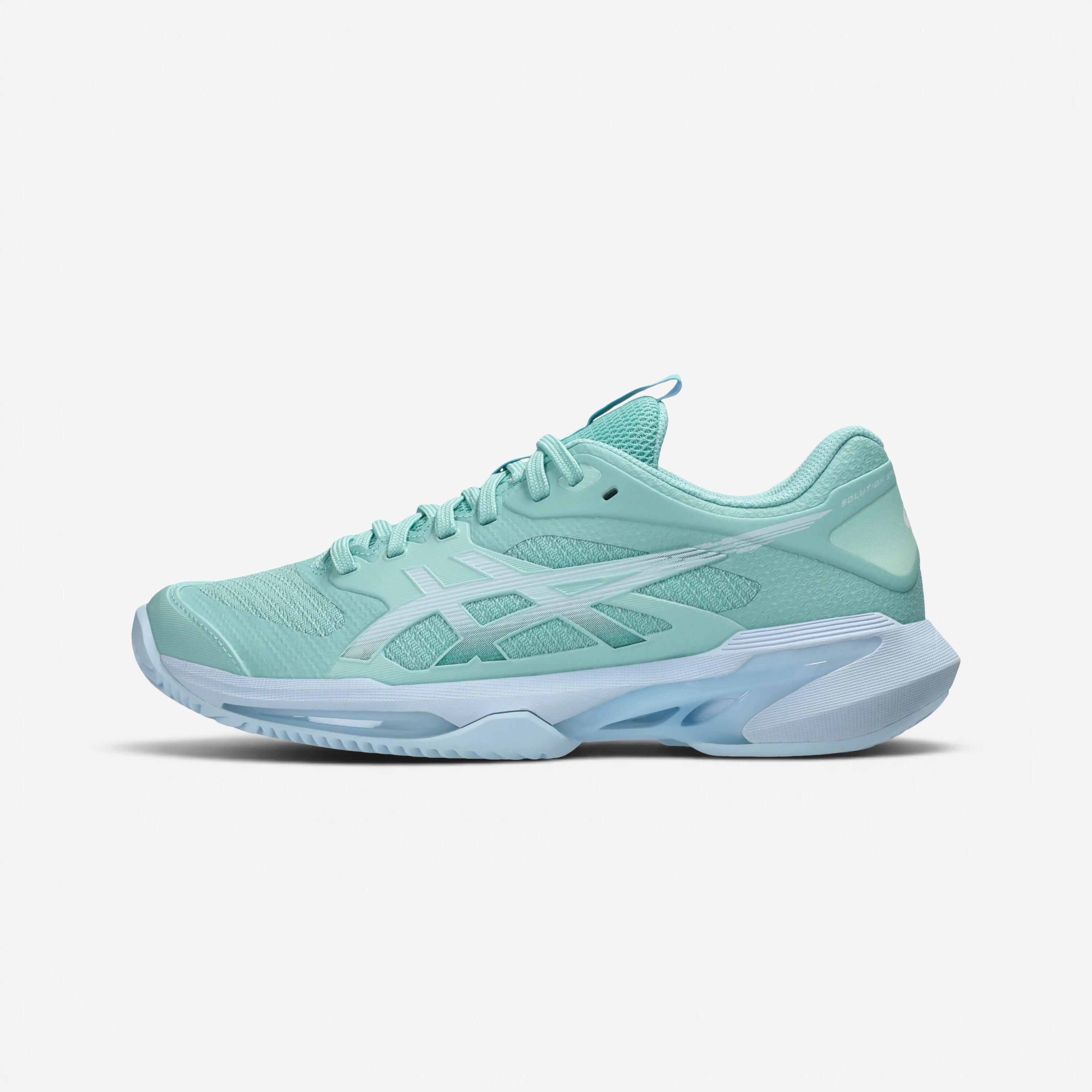 Chaussures de tennis terre battue femme, Solution Speed FF 4 vert 1/6