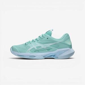 Zapatillas de tenis tierra batida mujer, Solution Speed FF 4 verde