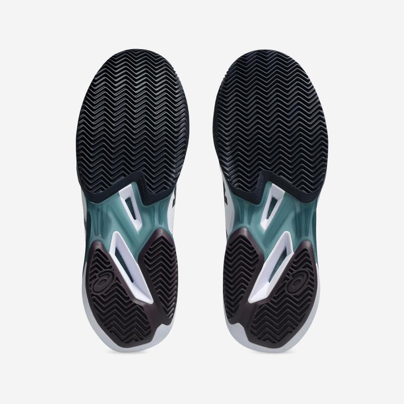 Încălțăminte de tenis pe zgură, Solution Speed FF 4 Alb-Verde, Bărbați