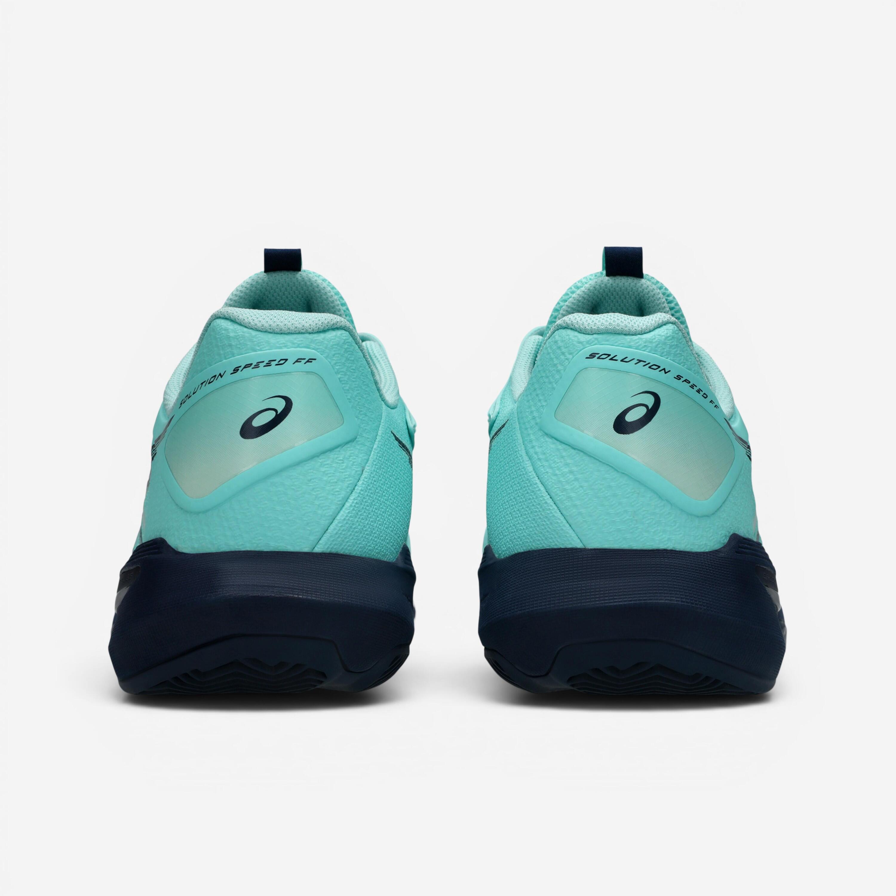 Chaussures de tennis terre battue homme, Solution Speed FF 4 vert bleu 4/8
