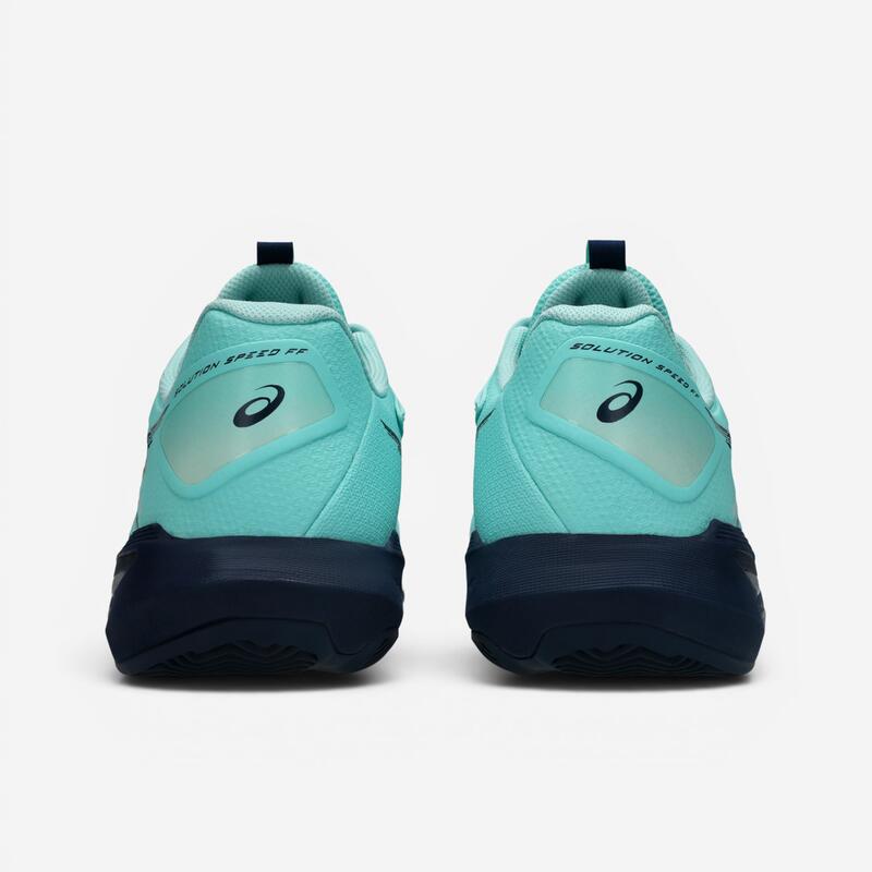Încălțăminte de tenis pe zgură, Solution Speed FF 4 Verde-Albastru, Bărbați