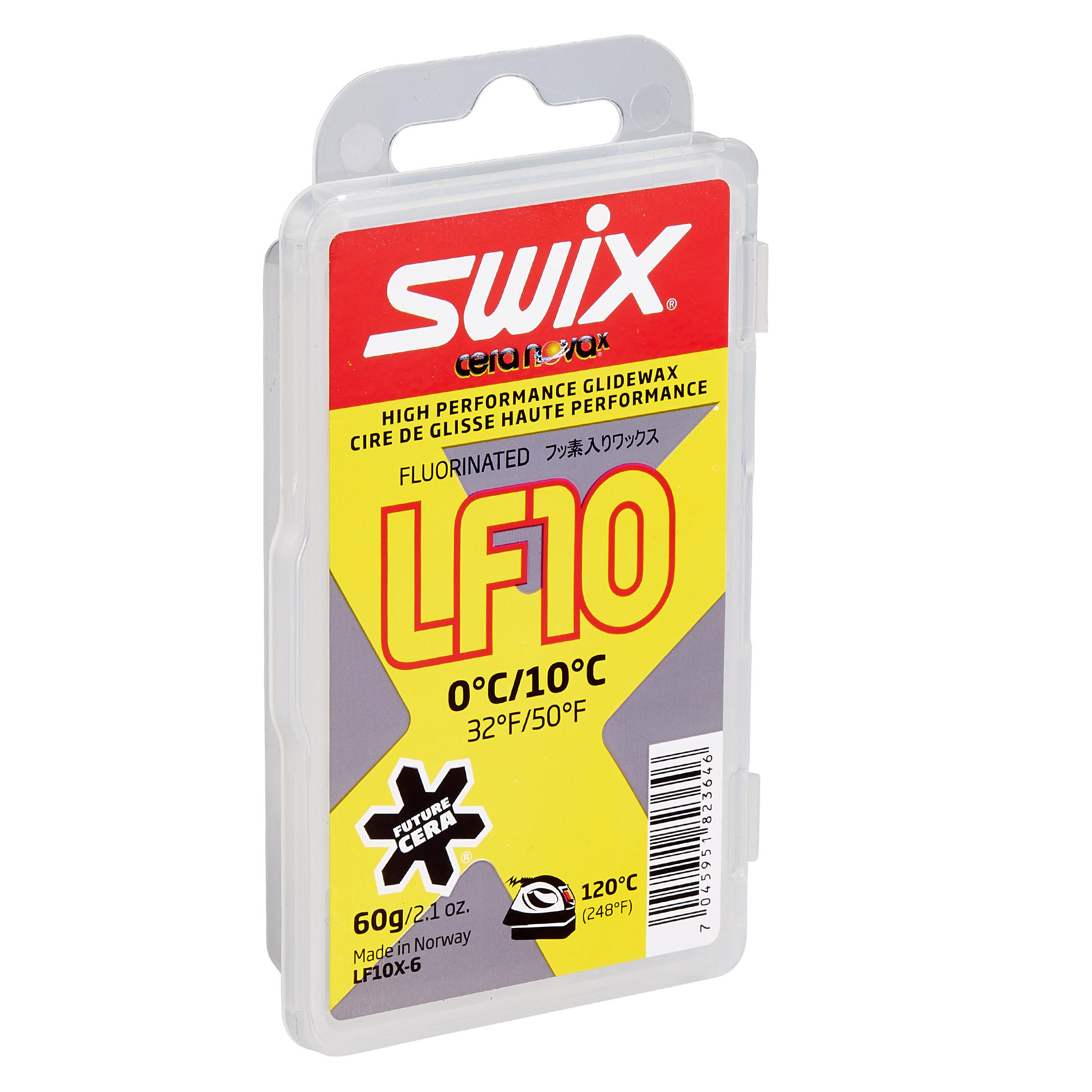 SWIX LF 10 Cross-Country Skiing Wax 0/+10 - Yellow