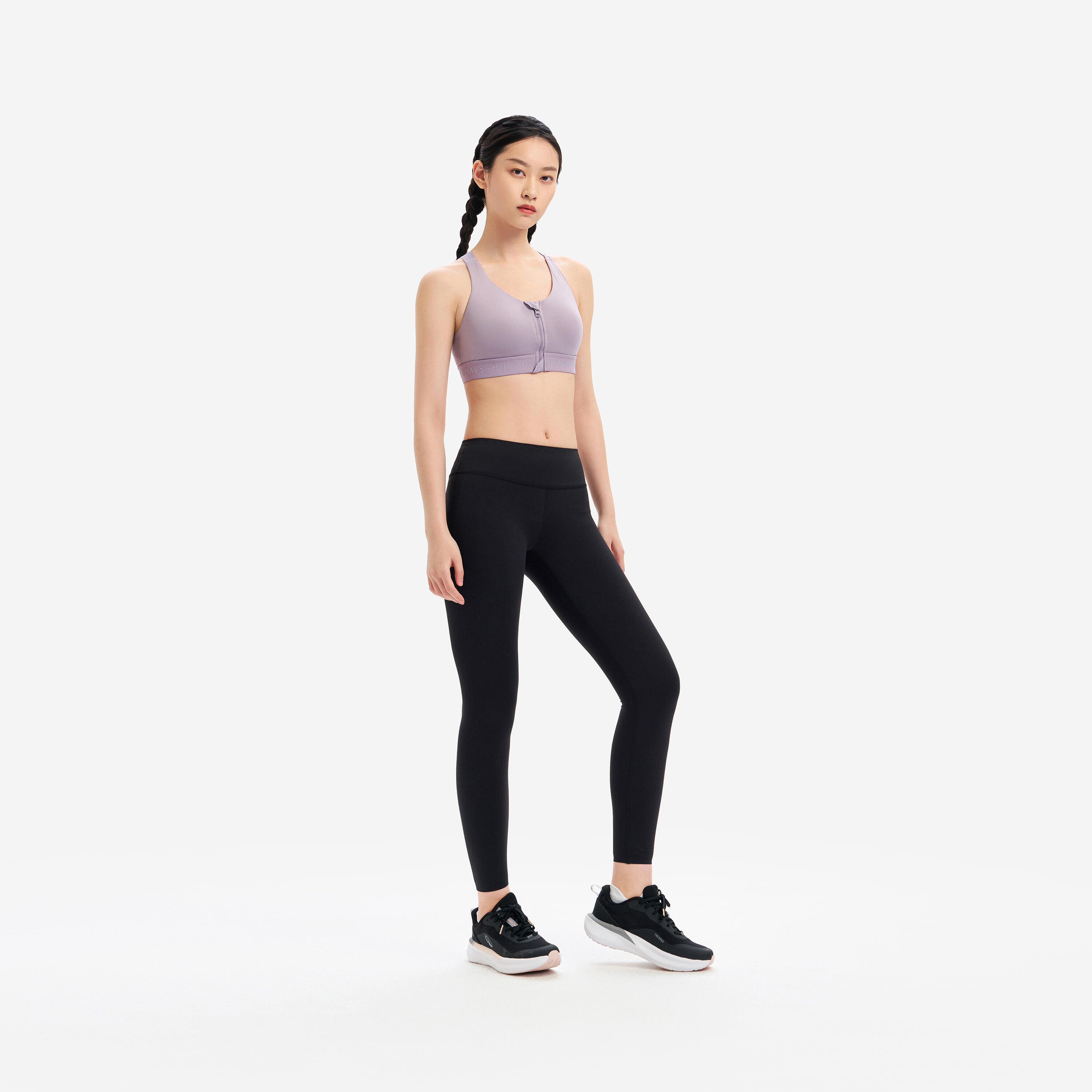 Soutien-gorge de sport zippé avec bonnets et maintien élevé femme 6/8