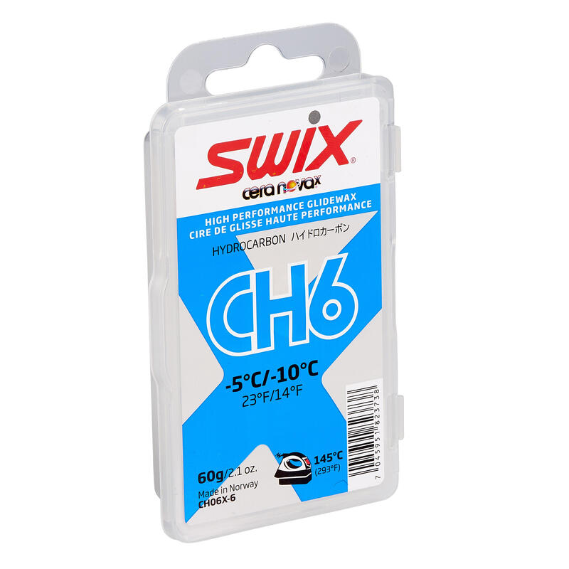 CERA ESQUÍ Y SNOWBOARD, SWIX, HIDROCARBUROS 6, -5º/-10º, 60G