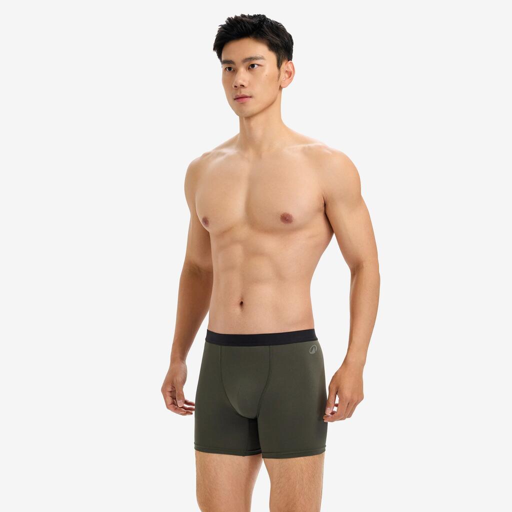Boxer respirant en microfibre Homme - Olive