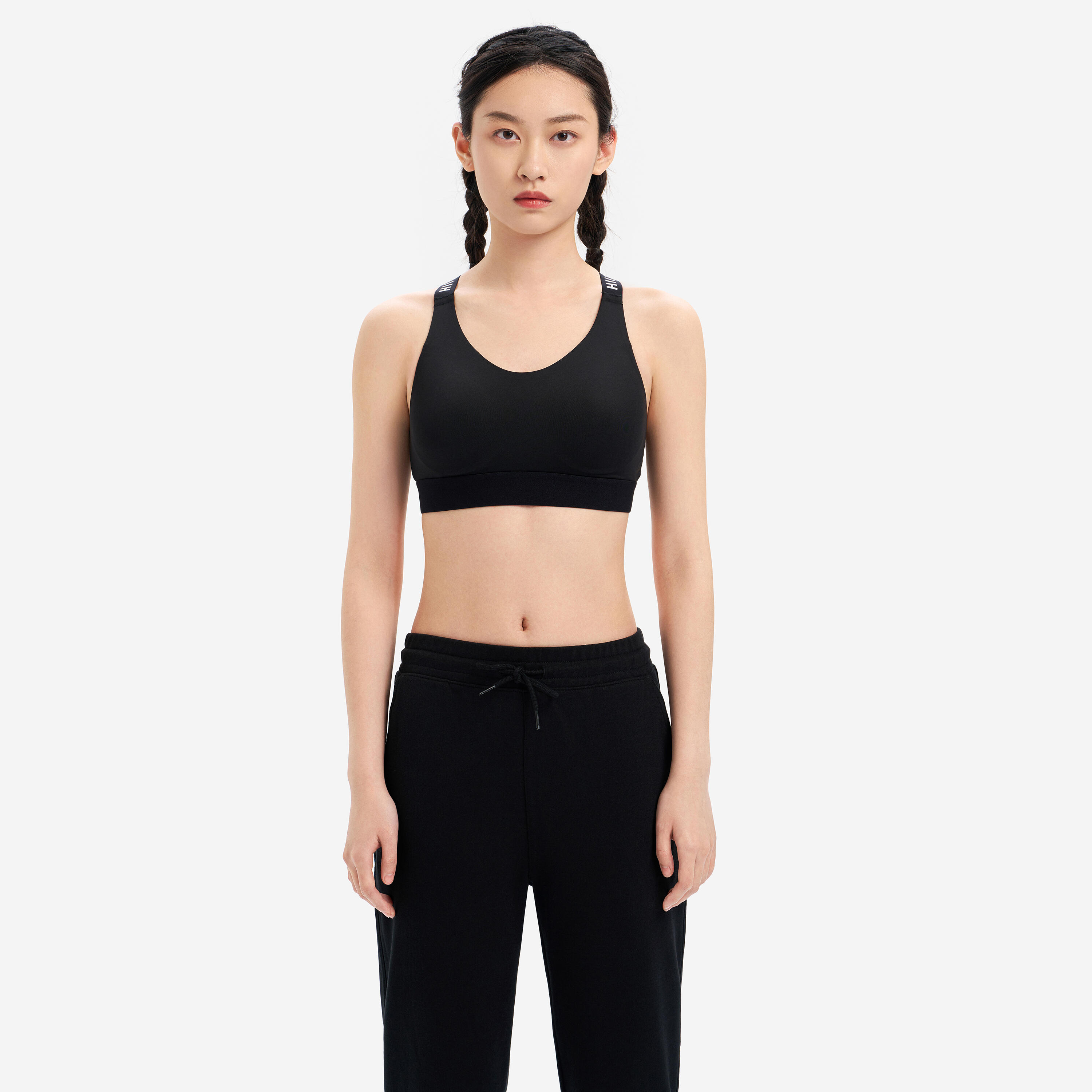 Domyos Women's 520 Breathable Sports Bra - Grey