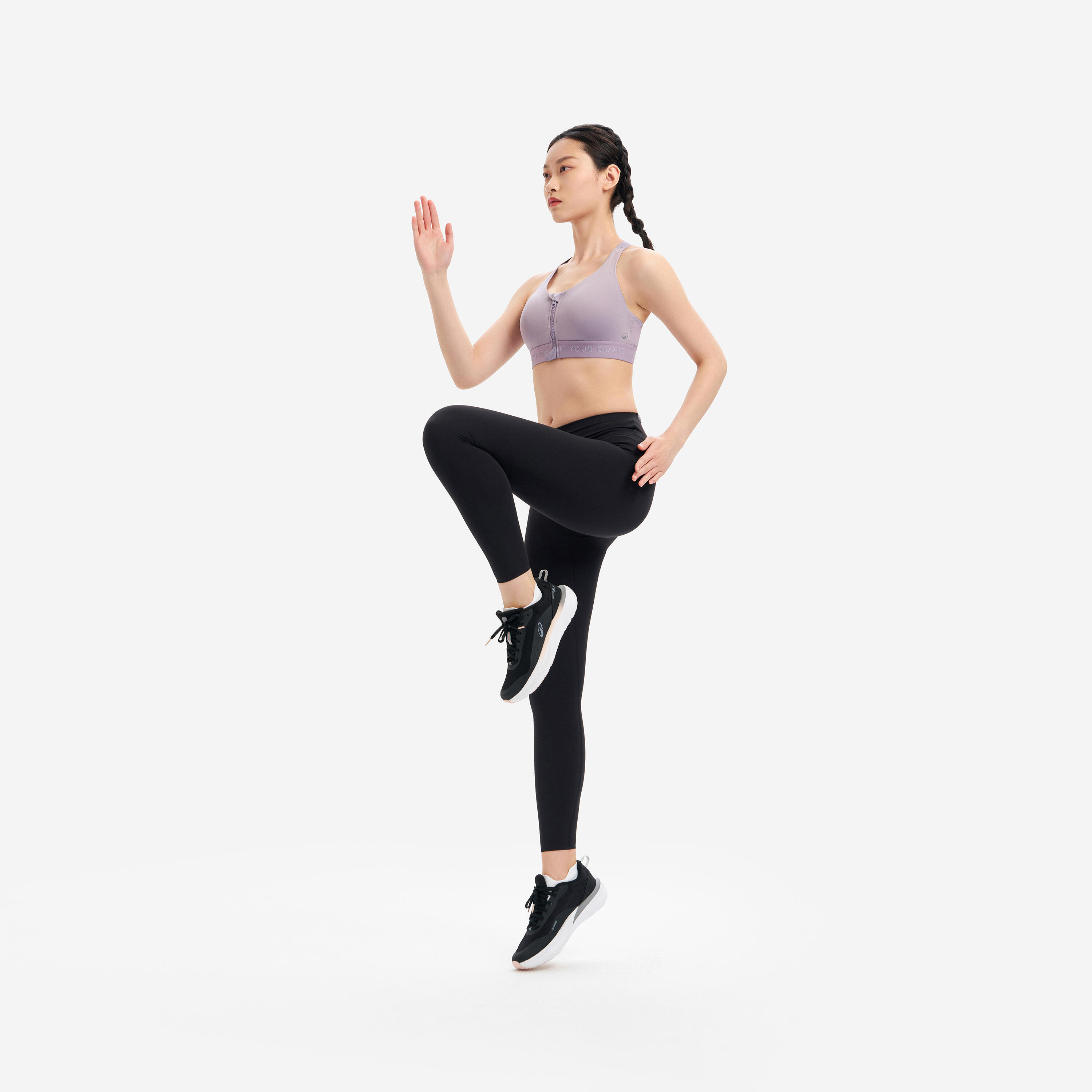 Soutien-gorge de sport zippé avec bonnets et maintien élevé femme 8/8