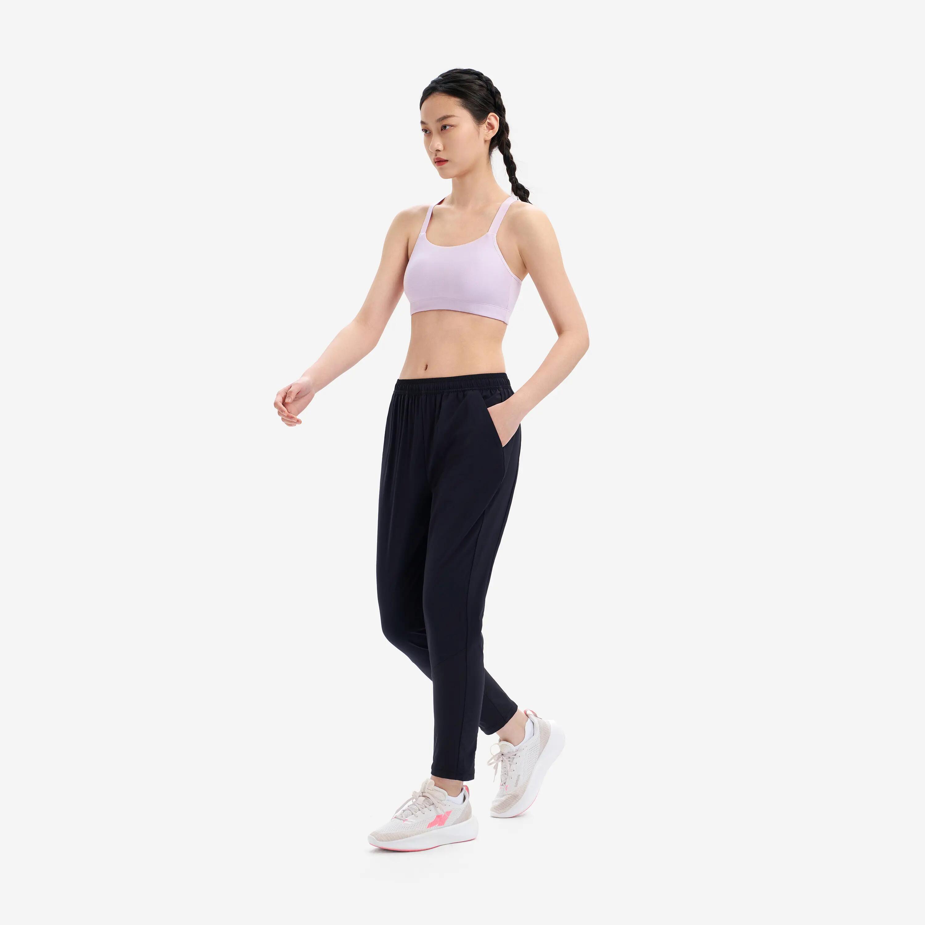 Women's Fitness Cardio Training Bottoms 100 - Black 9/9