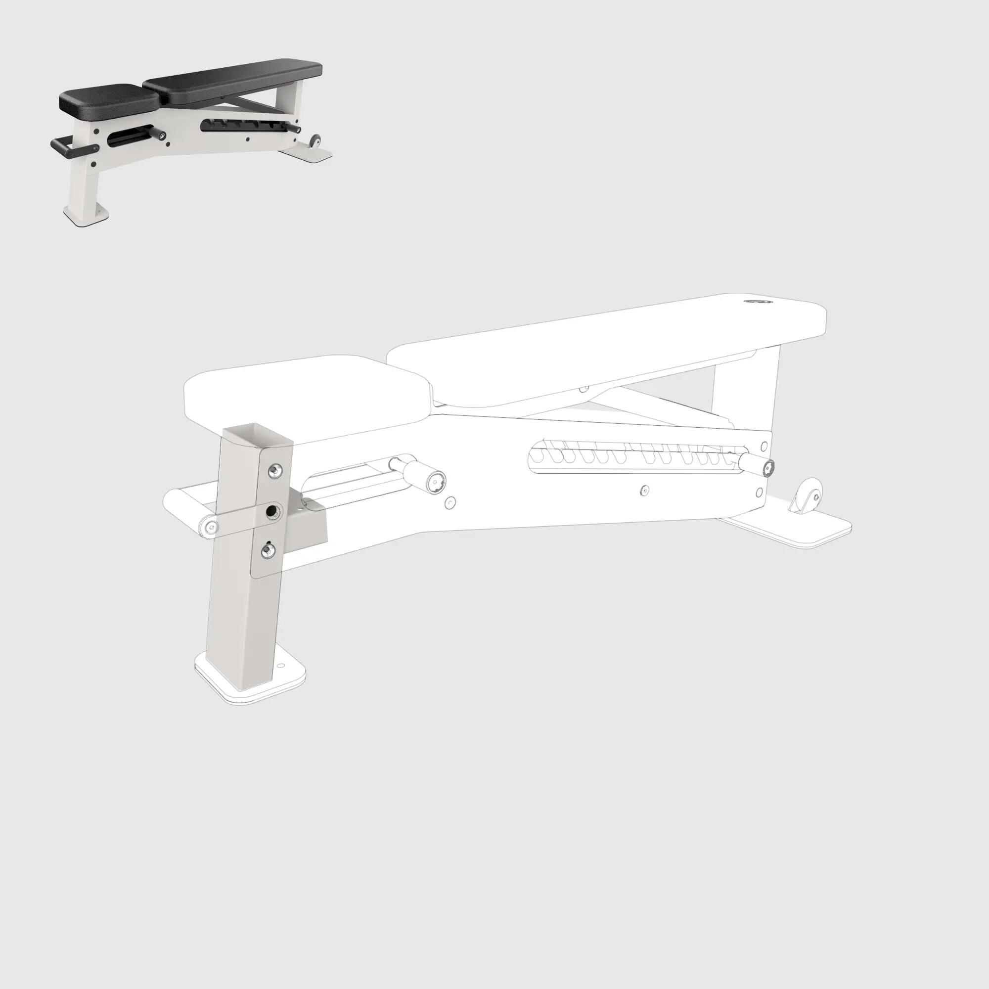 Support pied avant , pièce détachée Banc pro inclinable 3/3