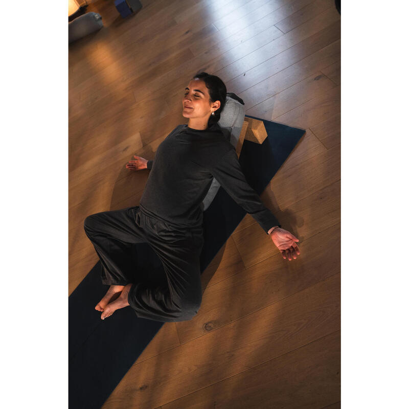 Bluză de yoga, damă, gri