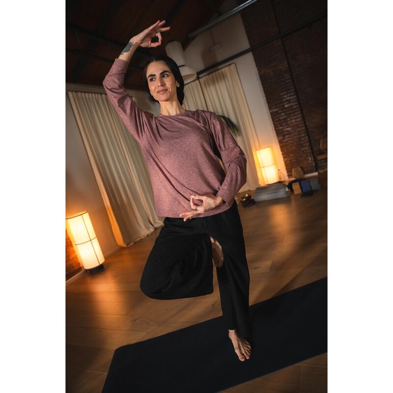 Bluză de yoga, mov, damă