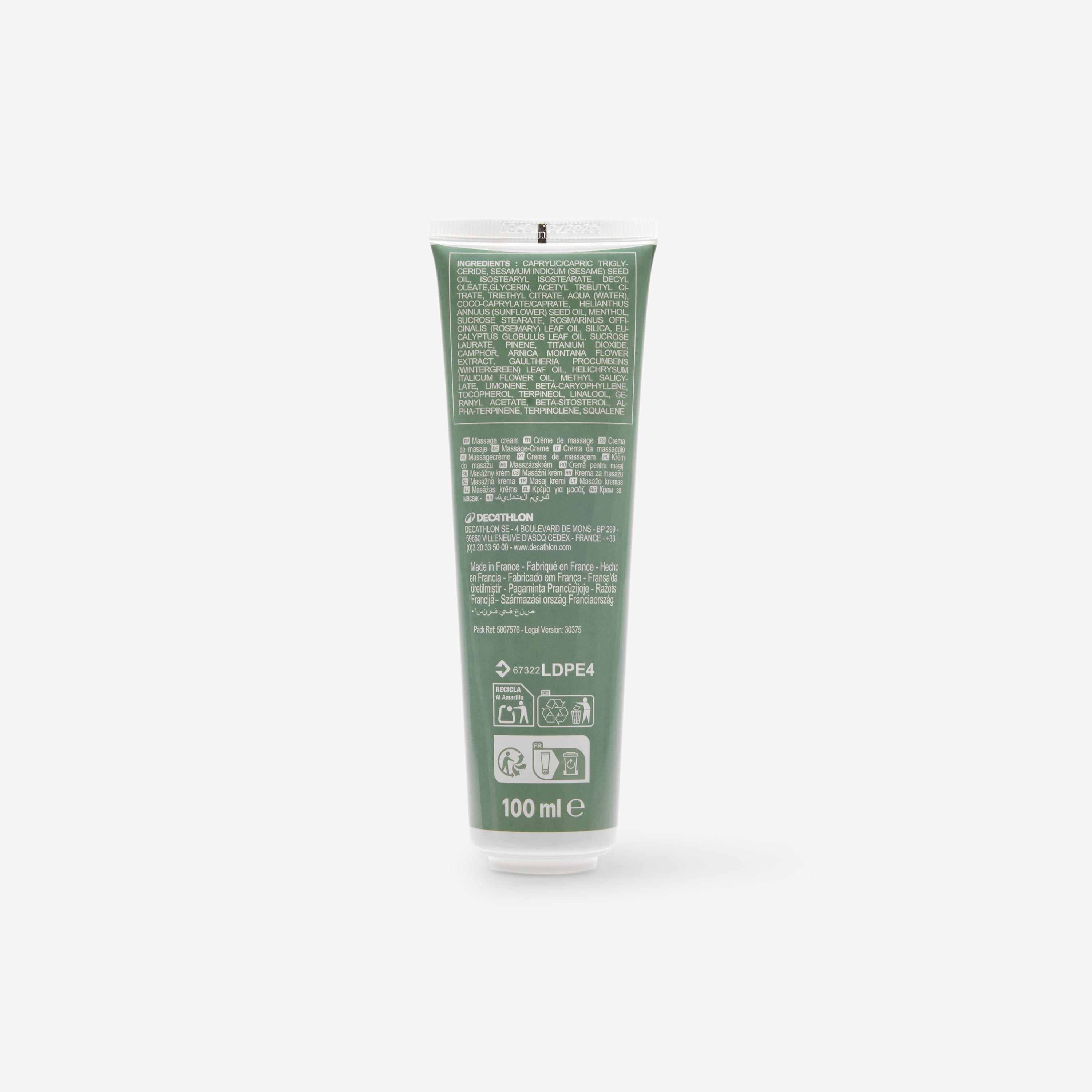 Crème de massage naturelle 100ml 8/8