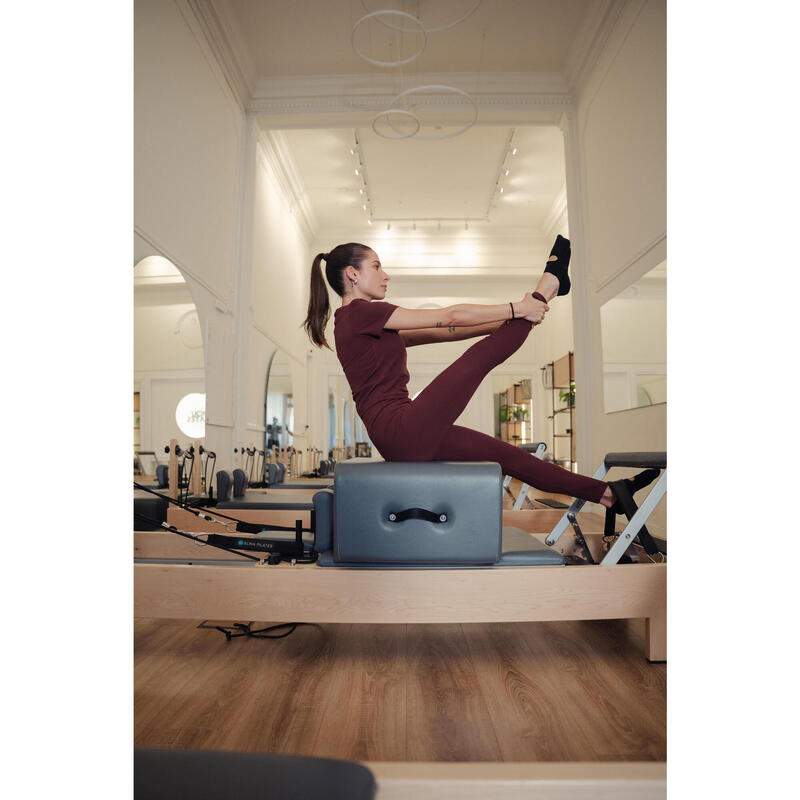 Colanți de yoga și pilates moi bordo Damă
