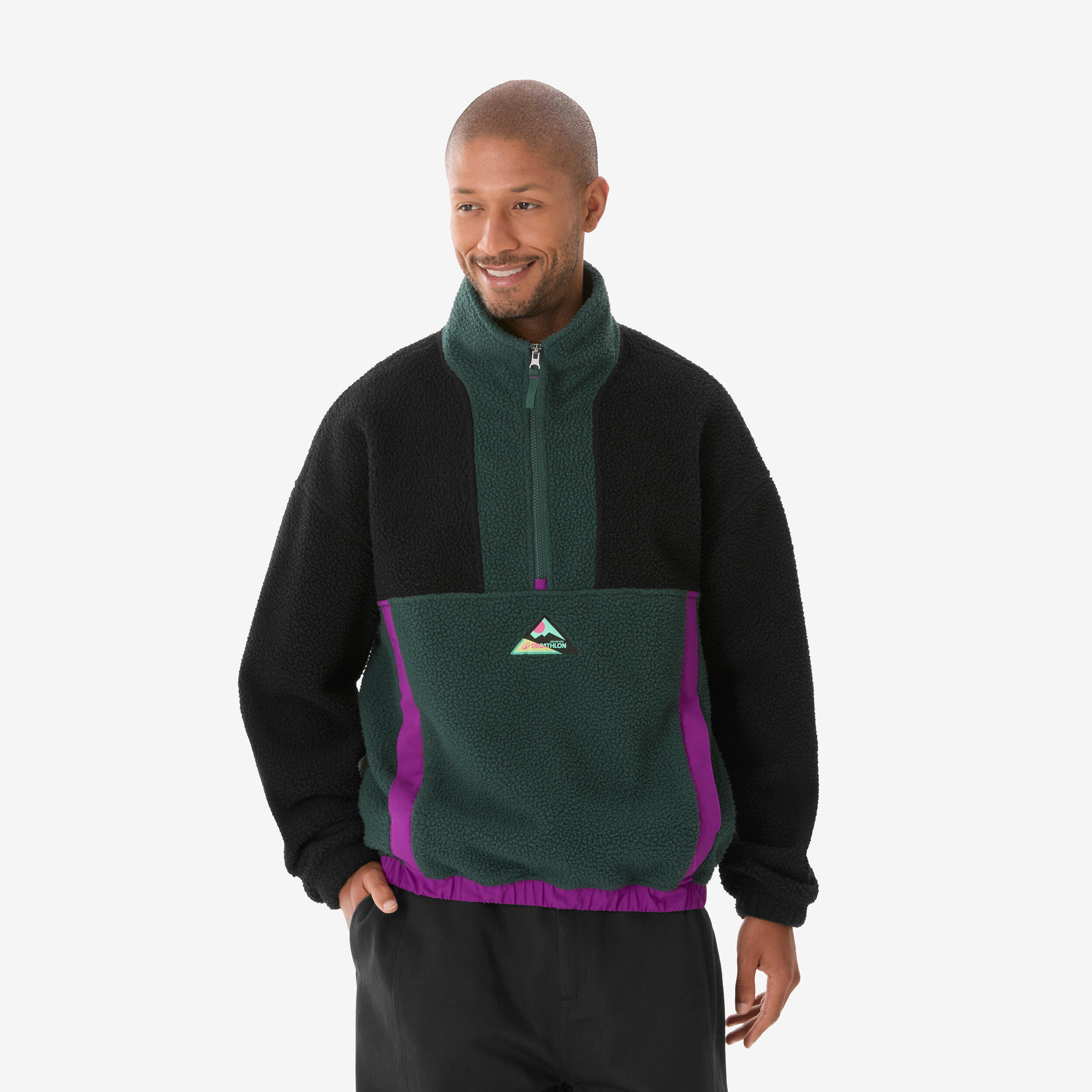 quechua Men's hiking fleece, 50th-anniversary limited edition - Black-picture-23