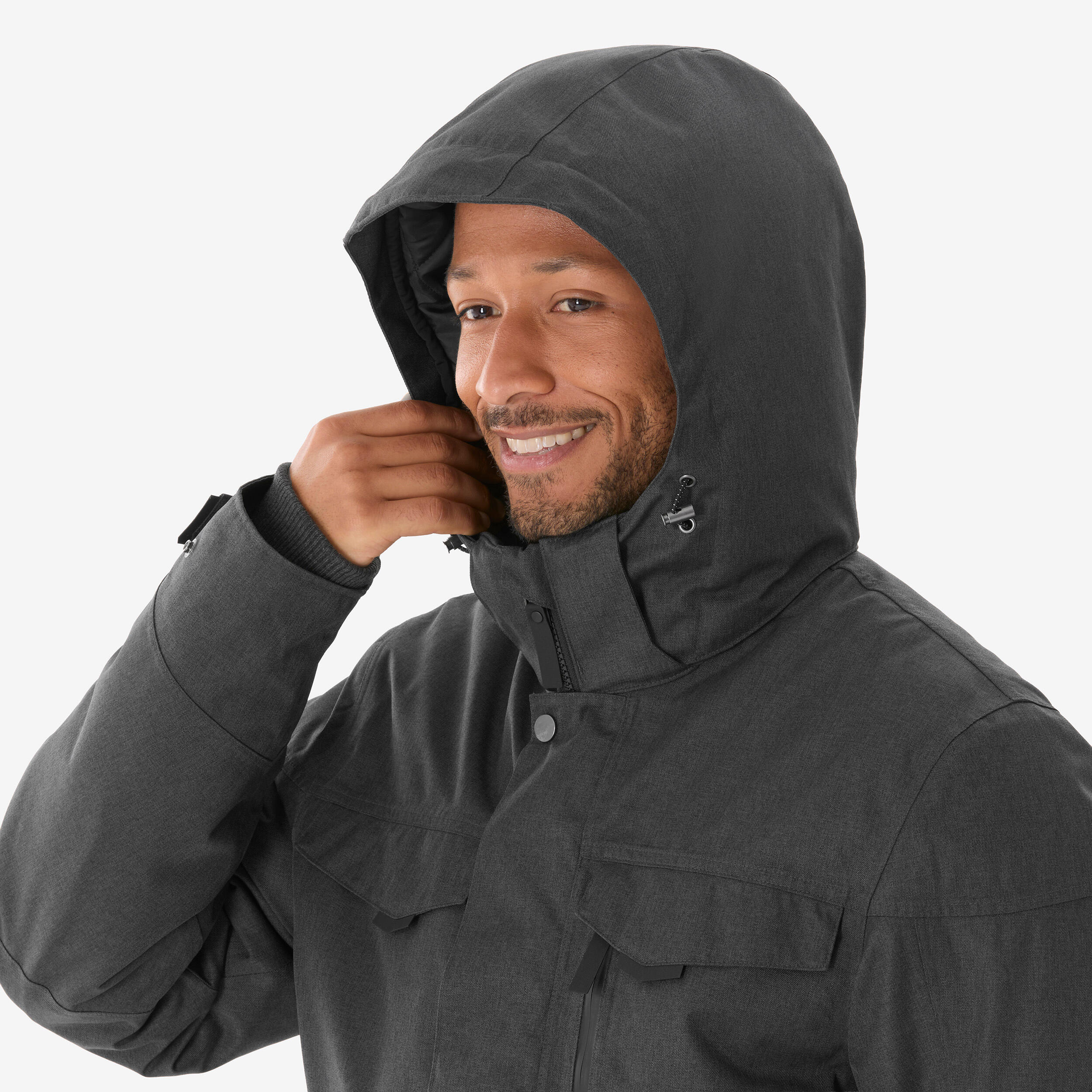 Wasserdichte Wanderjacke für Herren -10°C, NH500 grau 4/16