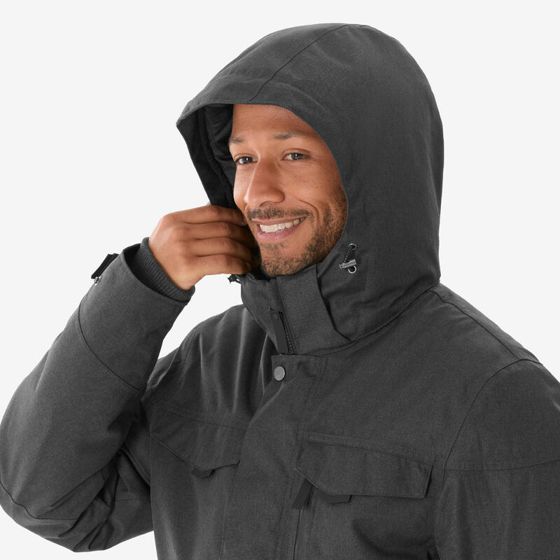 Erkek Su Geçirmez Outdoor Kar Montu/Kışlık Mont - Gri - NH500 -10 °C