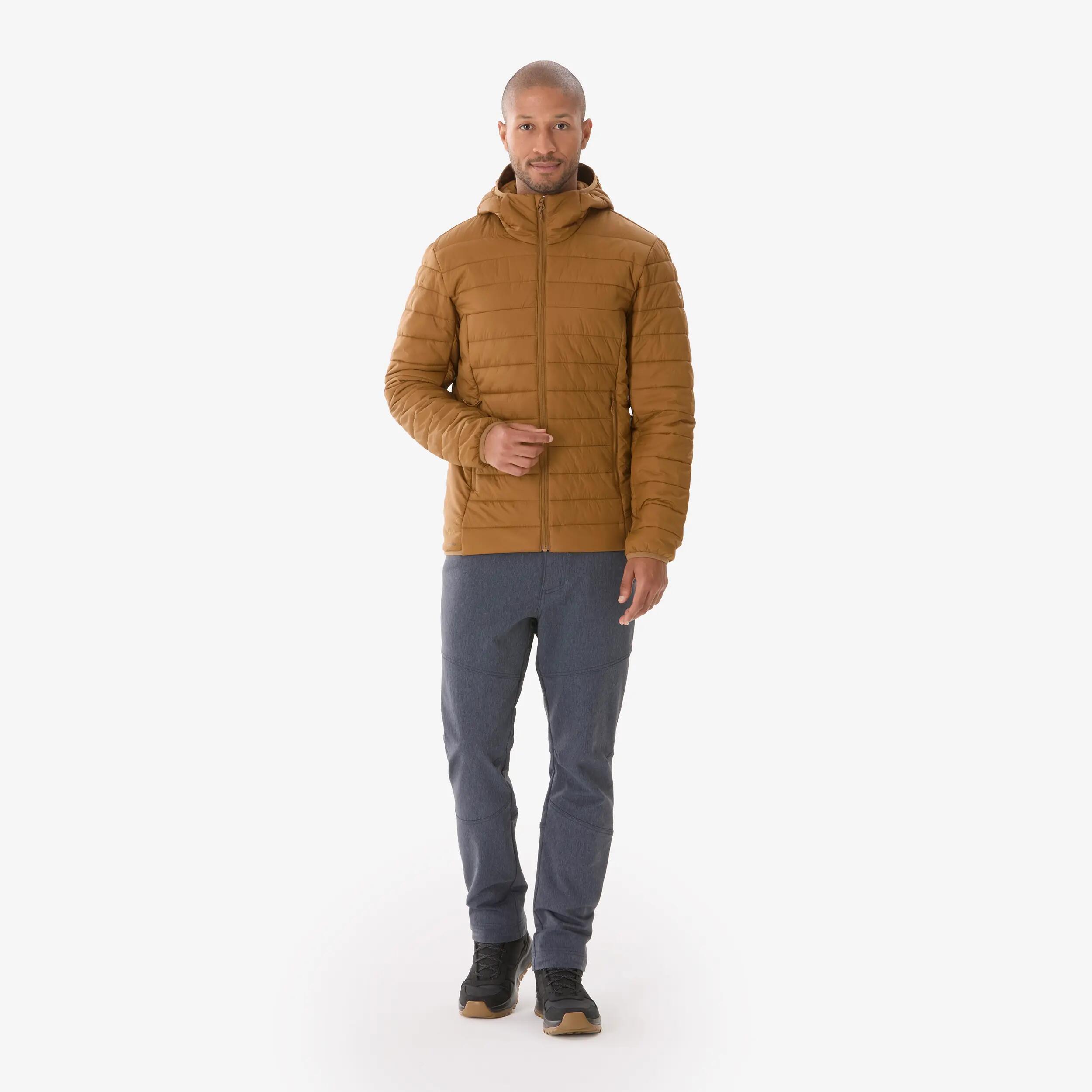 Men’s hiking jacket, MH500 Brown -  2