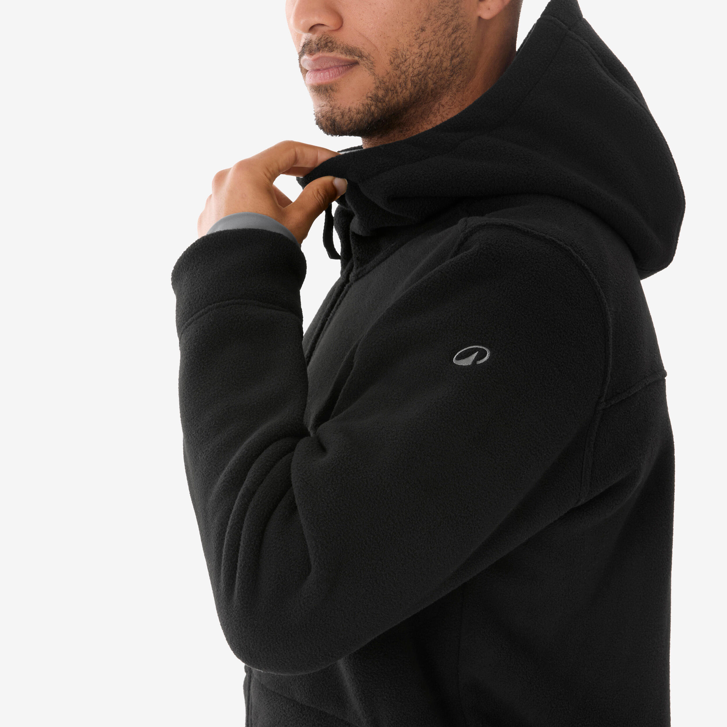 Polaire chaude de randonnée homme, NH500 noir 8/8