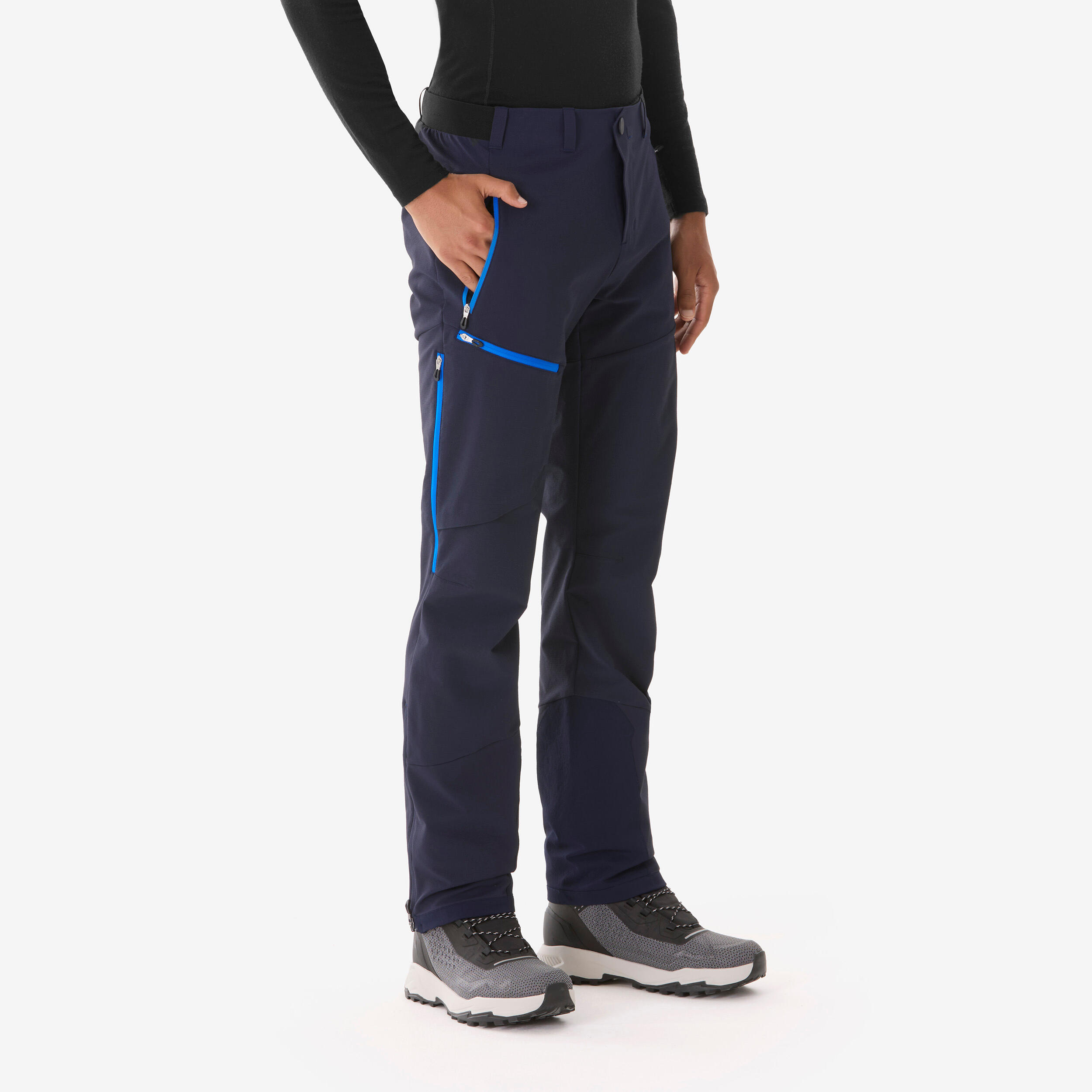 Pantalon Călduros Hidrofob Drumeție SH900 Albastru Bărbați