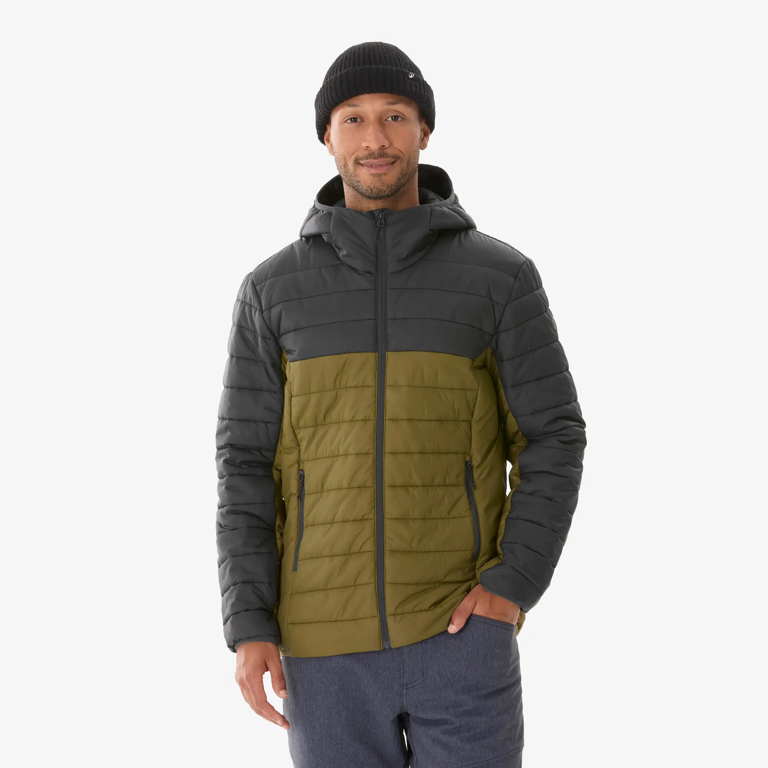 Men’s hiking jacket, MH500 Green -  1