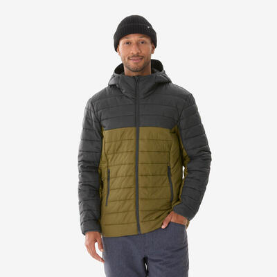 Piumino trekking uomo MH500 OVATTA blu e kaki