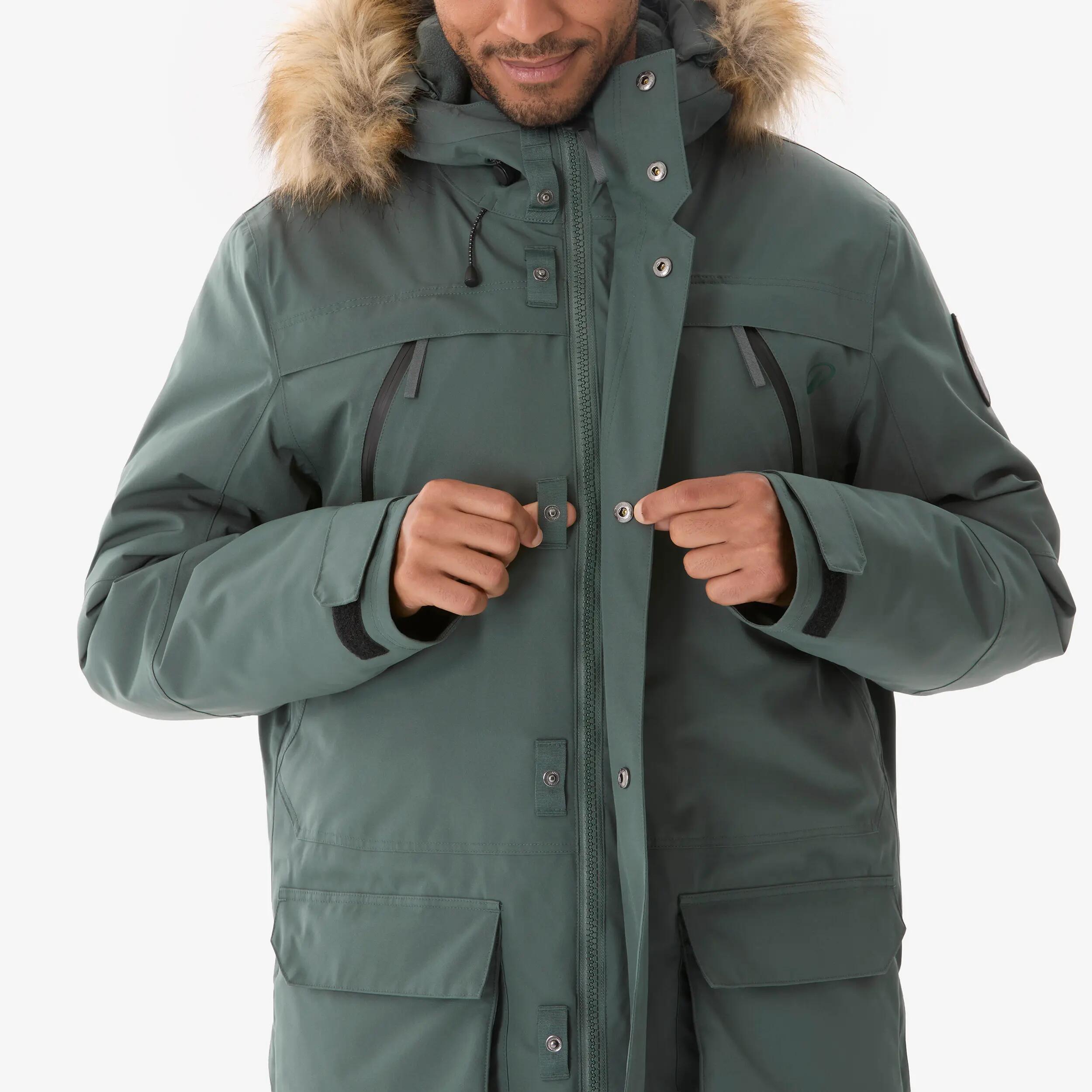 Parka hiver -20° de randonnée homme, NH900 vert 12/16