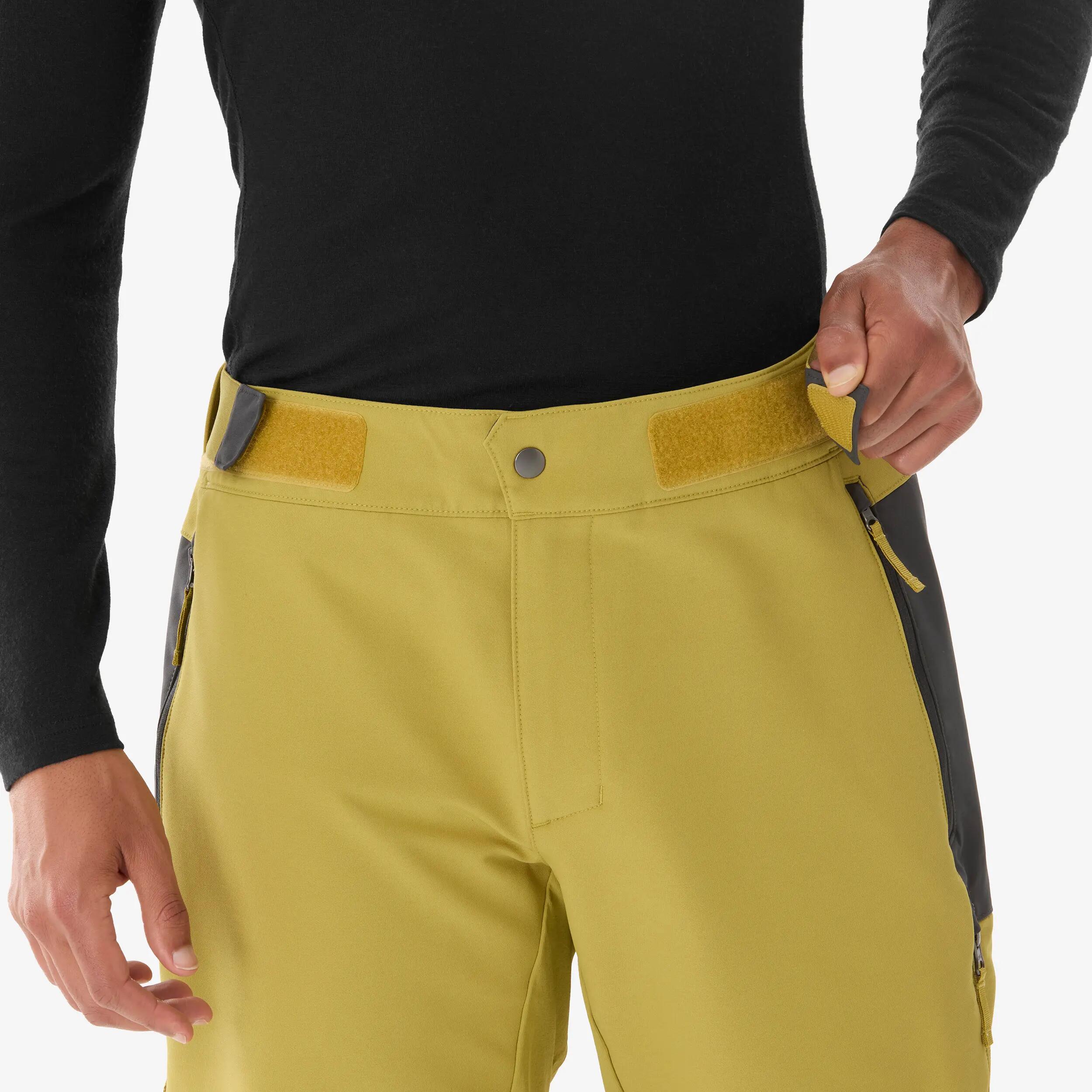 Pantaloni de drumeție călduroși și hidrofugi SH500 VENTIL kaki bărbații 8/11