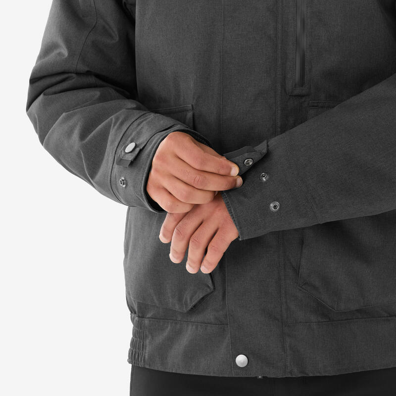 Erkek Su Geçirmez Outdoor Kar Montu/Kışlık Mont - Gri - NH500 -10 °C