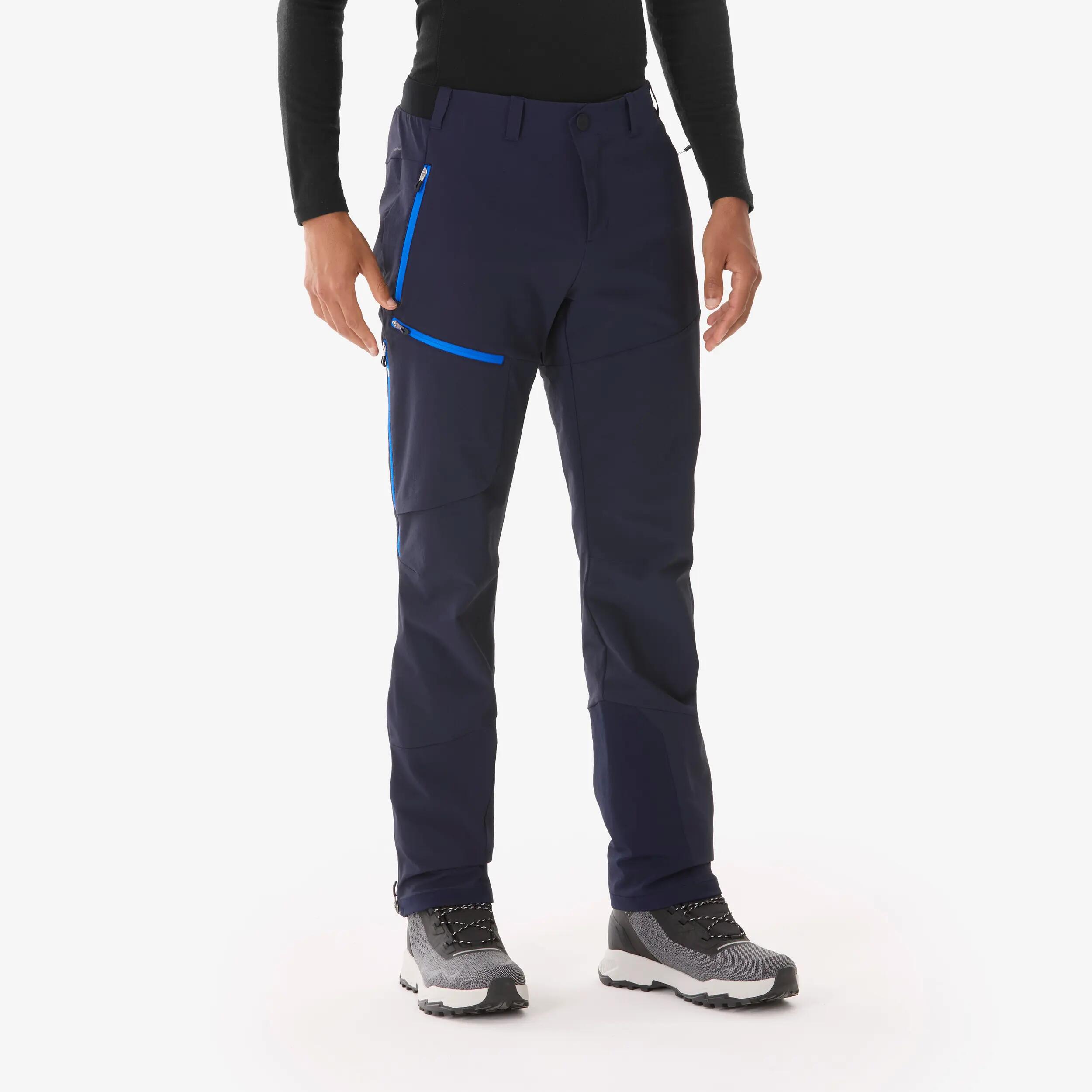 Pantalon de randonnée chaud et déperlant homme, SH900 bleu 8/14