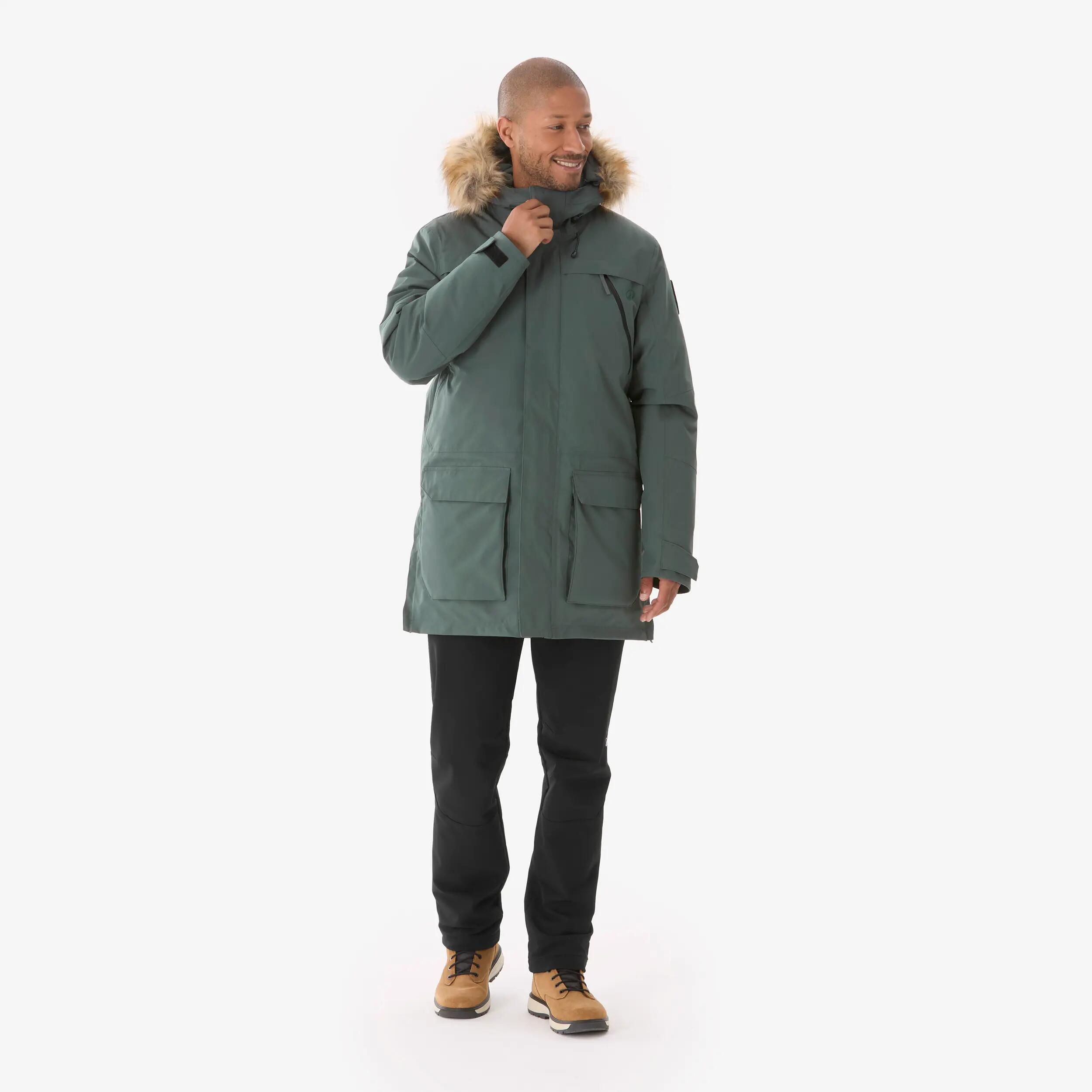 Parka hiver -20° de randonnée homme, NH900 vert 16/16